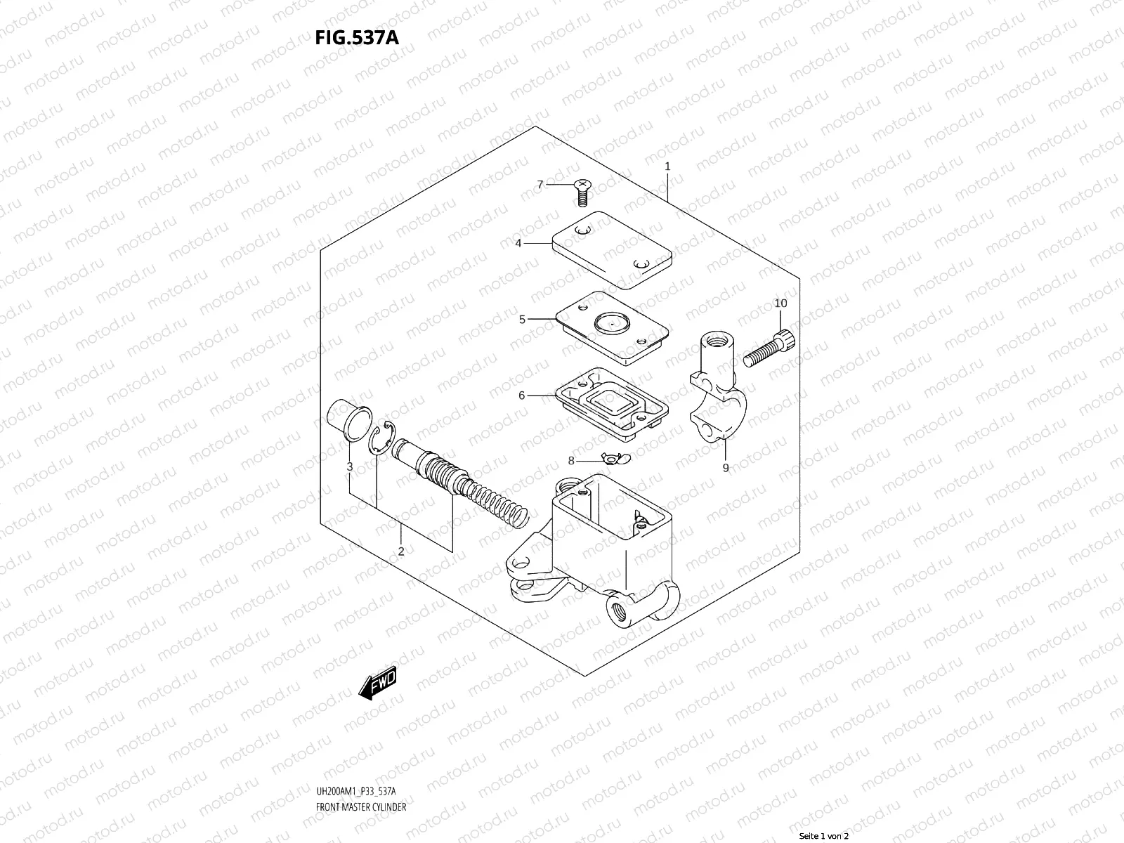 537A - FRONT BRAKE MASTER CYLINDER