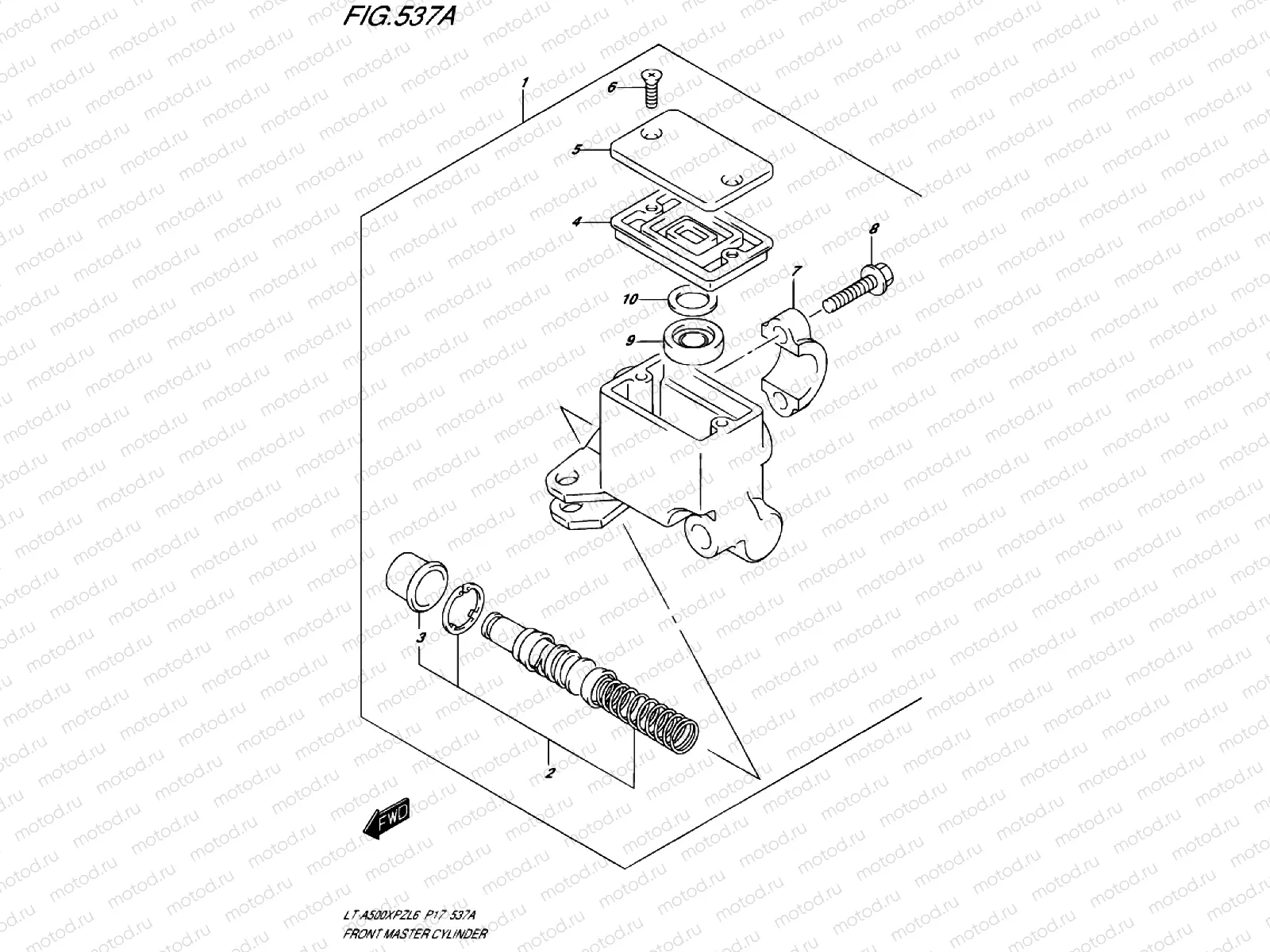 537A - FRONT BRAKE MASTER CYLINDER