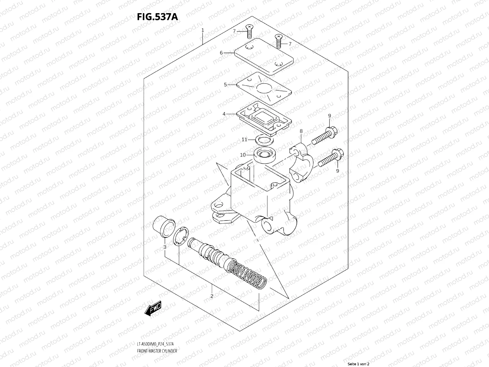 537A - FRONT BRAKE MASTER CYLINDER