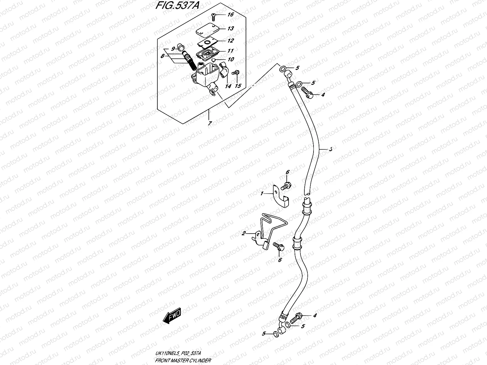 537A - FRONT MASTER CYLINDER