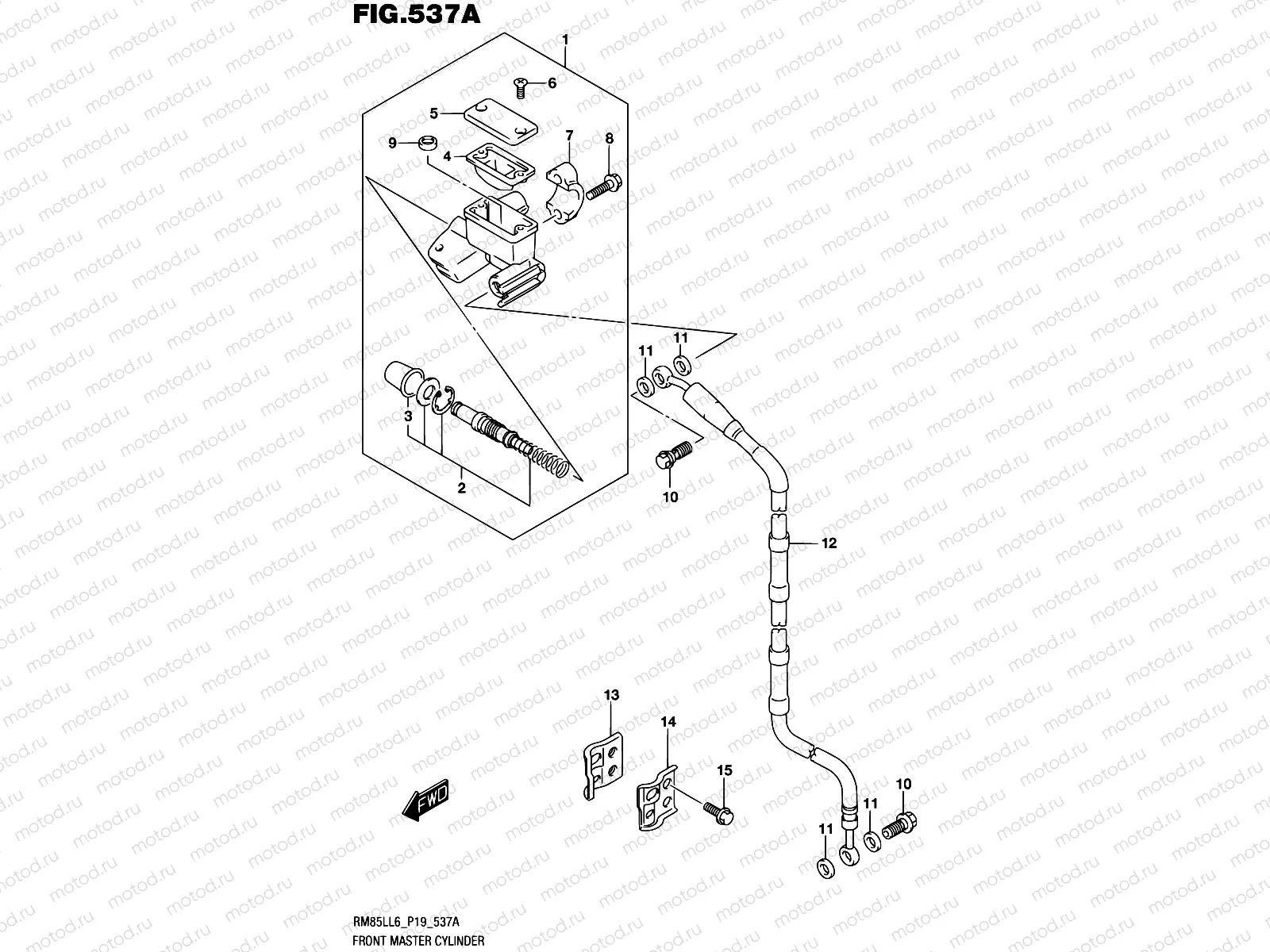 537A - FRONT MASTER CYLINDER