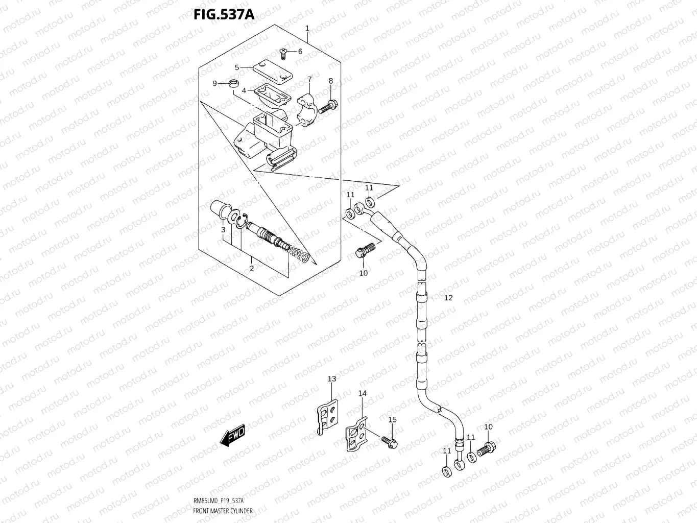 537A - FRONT MASTER CYLINDER