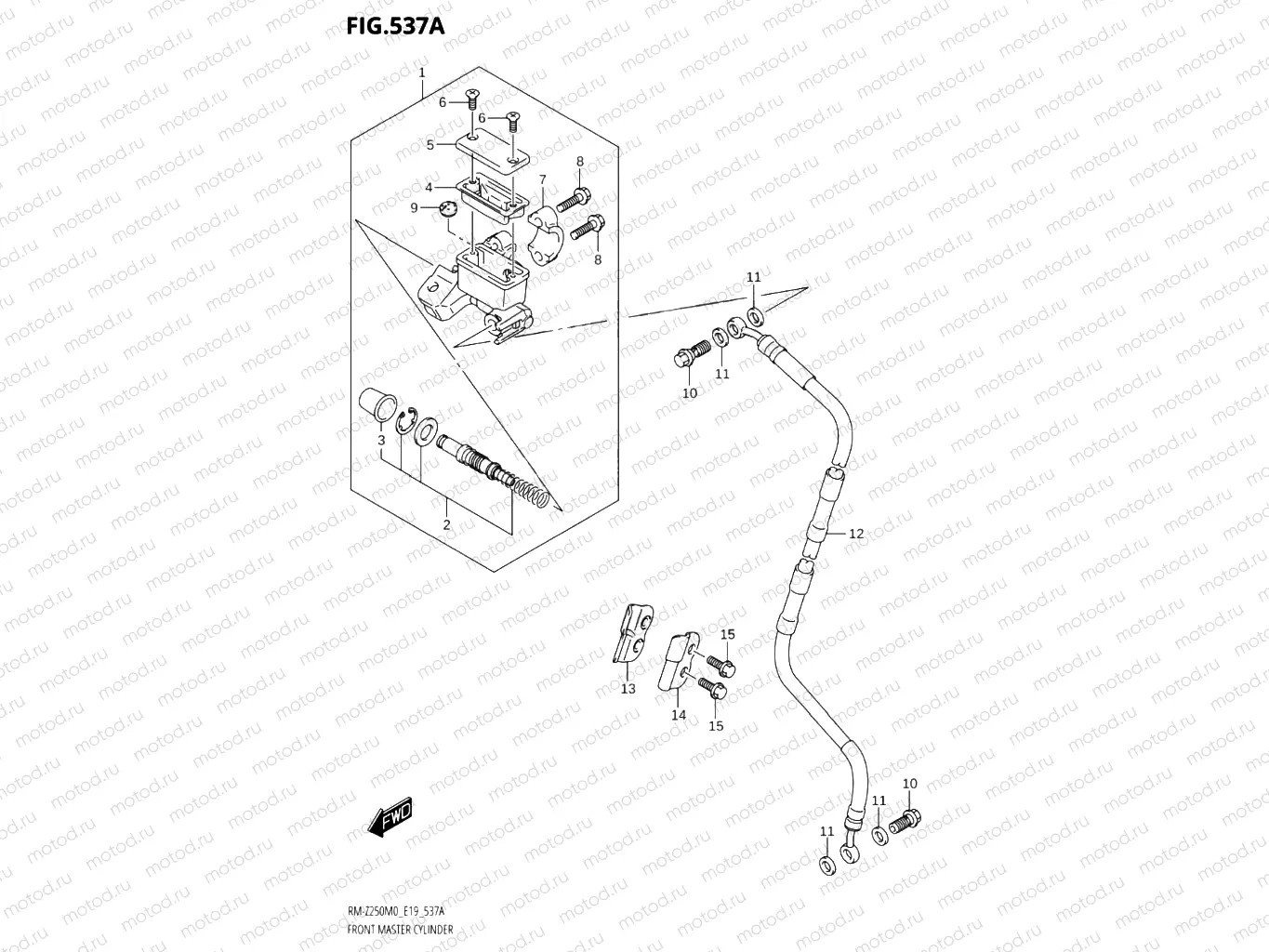 537A - FRONT MASTER CYLINDER