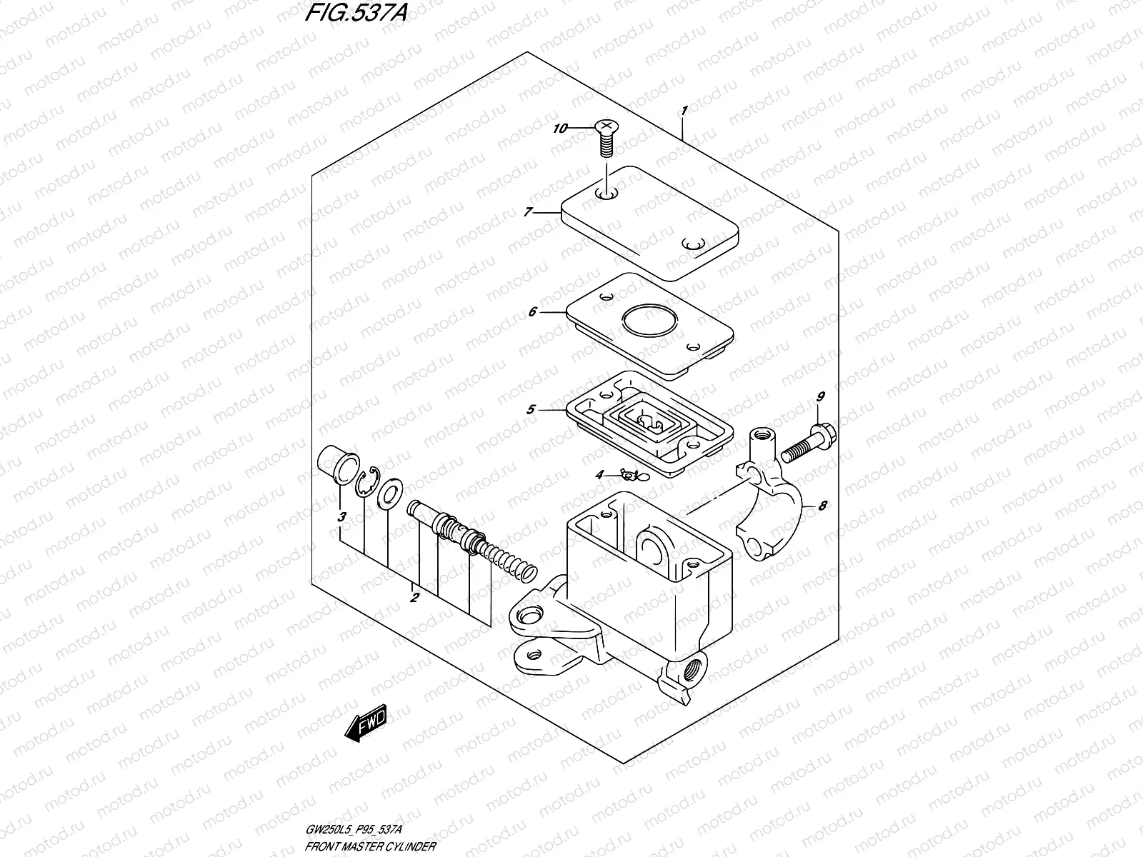 537A - FRONT MASTER CYLINDER