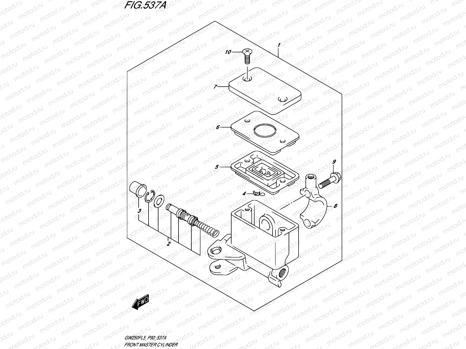 537A - FRONT MASTER CYLINDER