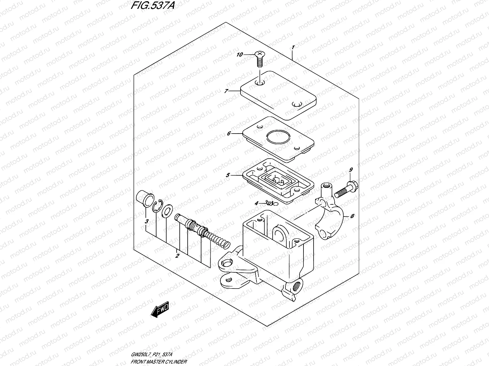 537A - FRONT MASTER CYLINDER