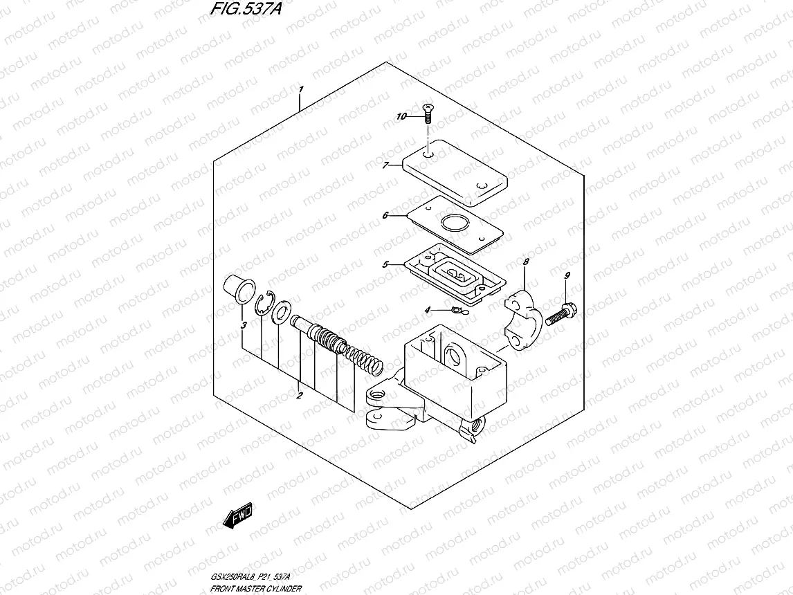 537A - FRONT MASTER CYLINDER