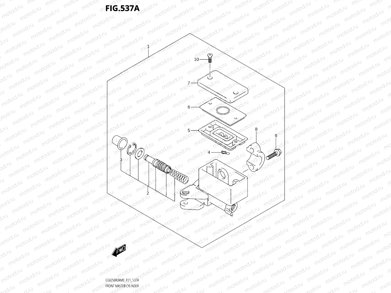 537A - FRONT MASTER CYLINDER