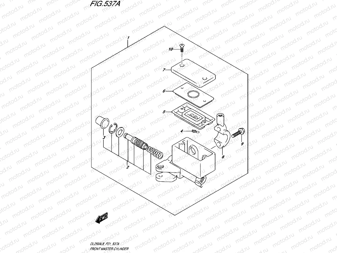 537A - FRONT MASTER CYLINDER