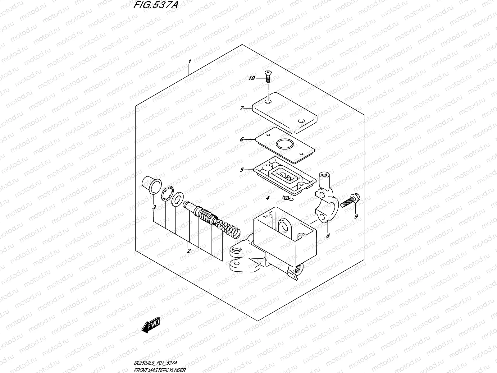 537A - FRONT MASTER CYLINDER
