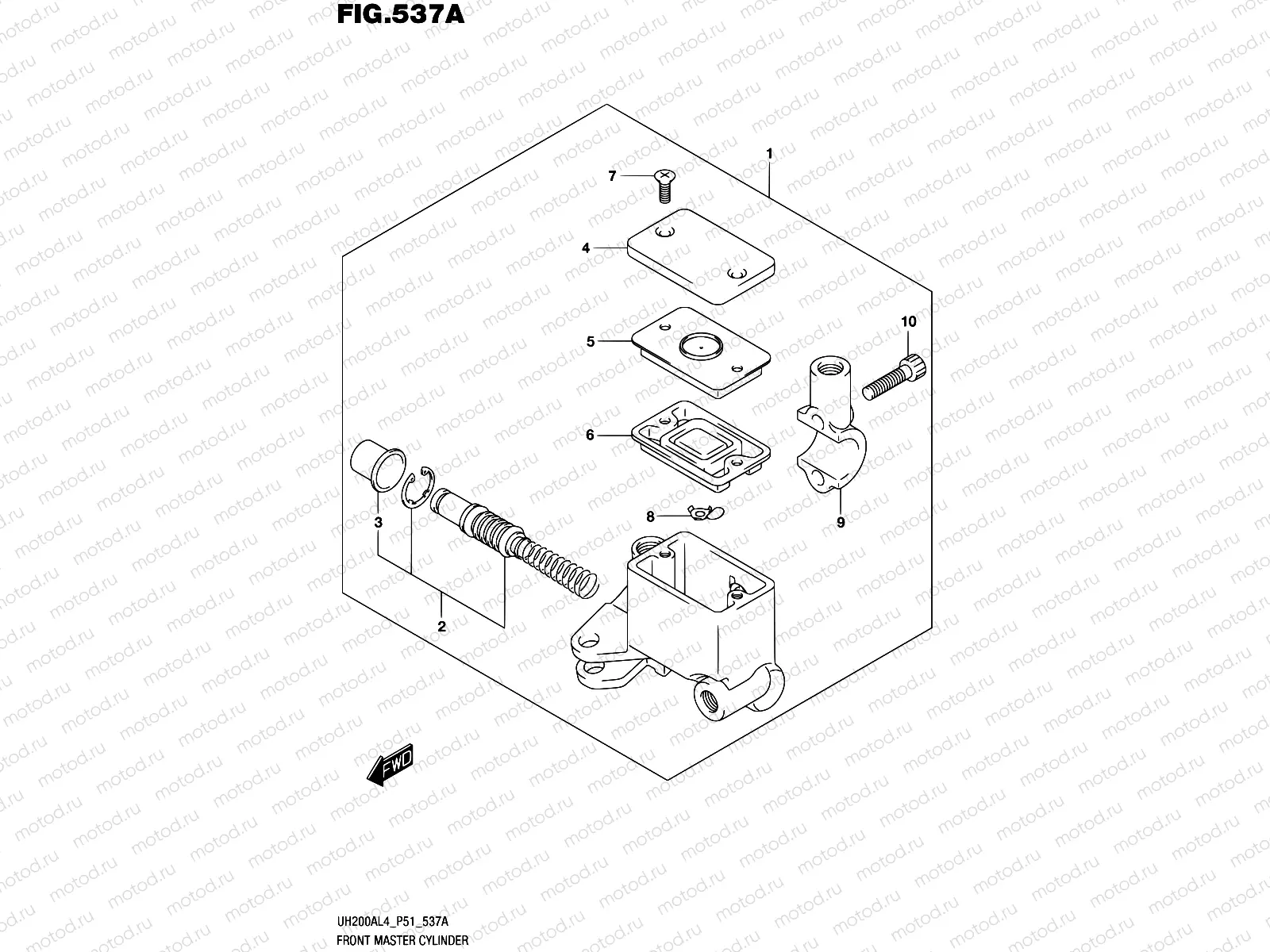 537A - FRONT MASTER CYLINDER