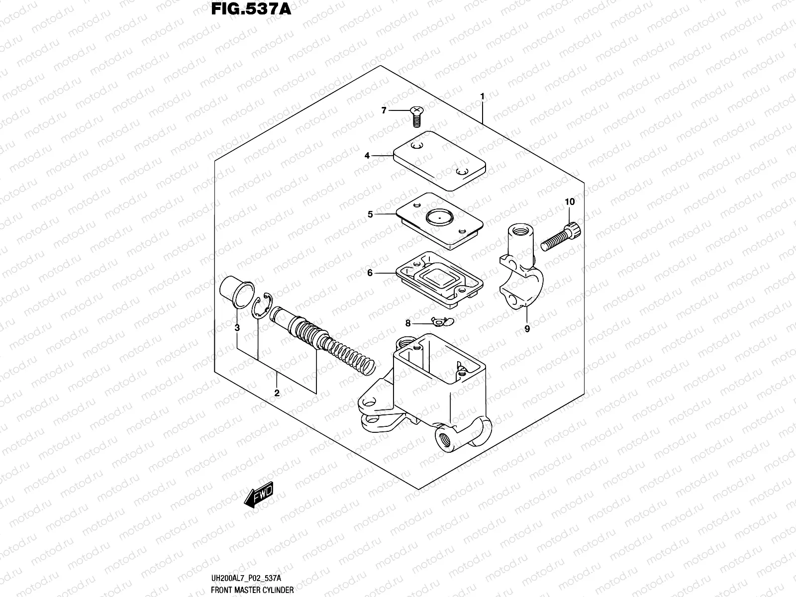 537A - FRONT MASTER CYLINDER