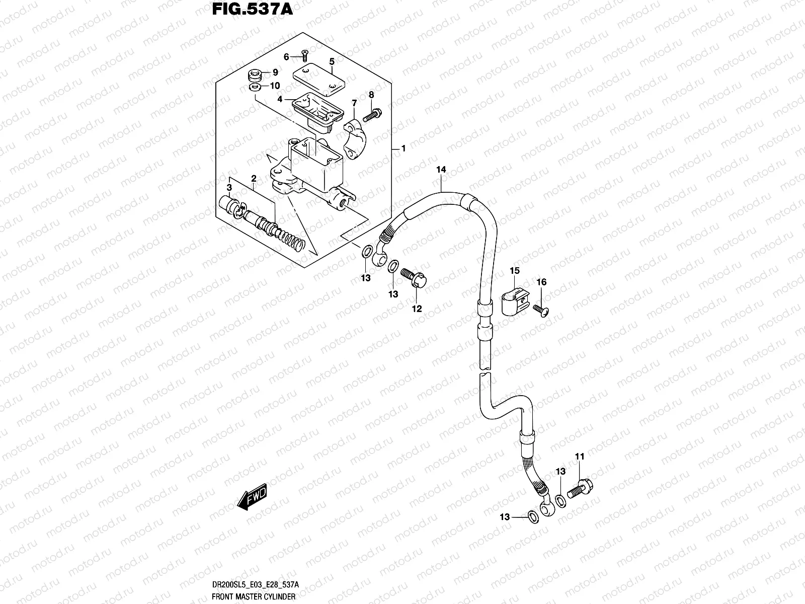 537A - FRONT MASTER CYLINDER