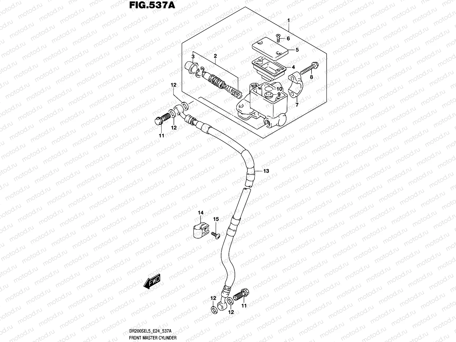 537A - FRONT MASTER CYLINDER