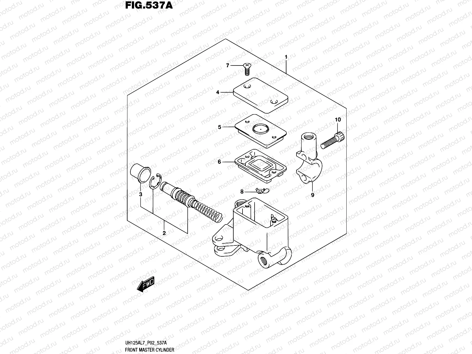 537A - FRONT MASTER CYLINDER