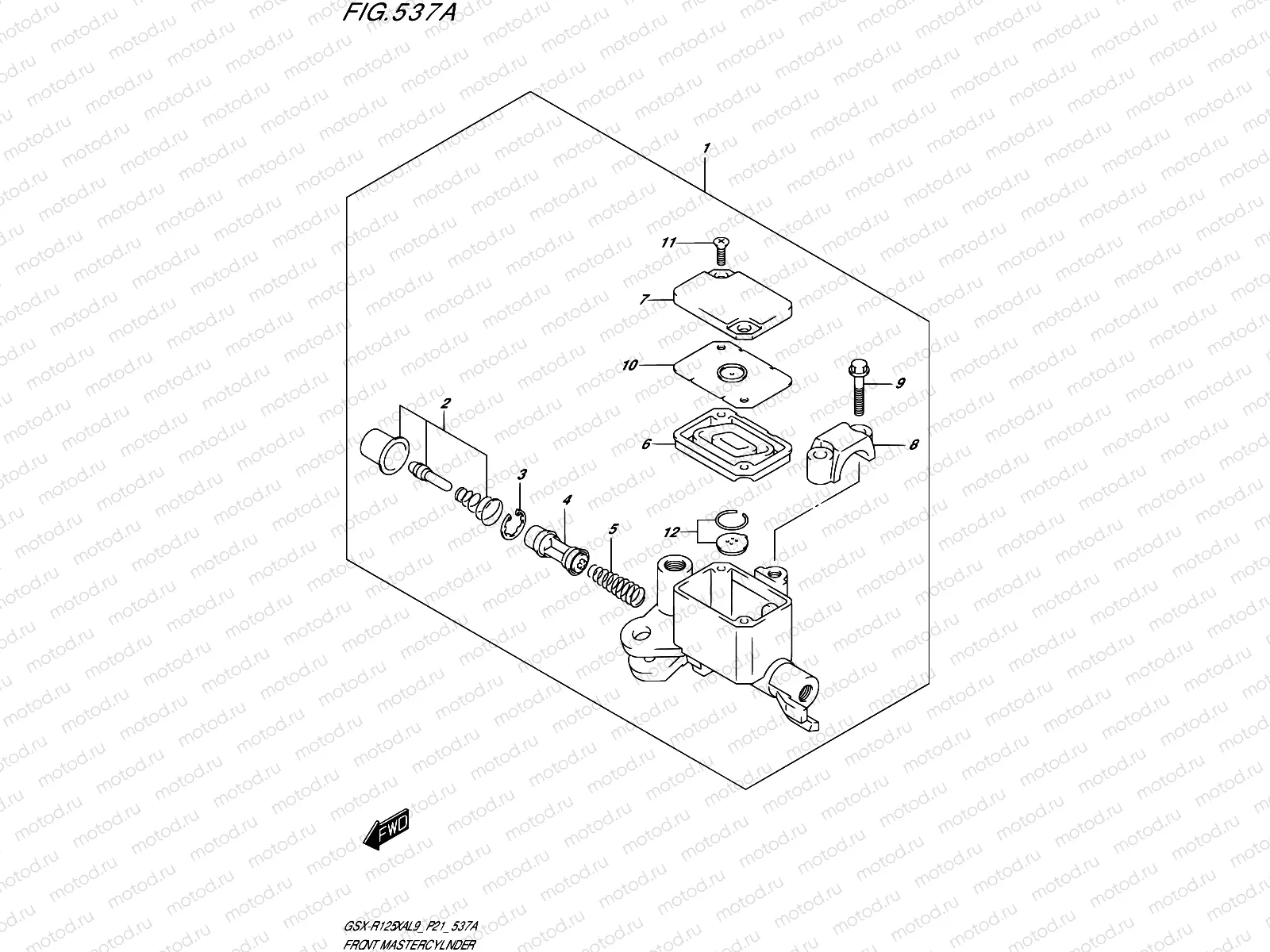 537A - FRONT MASTER CYLINDER