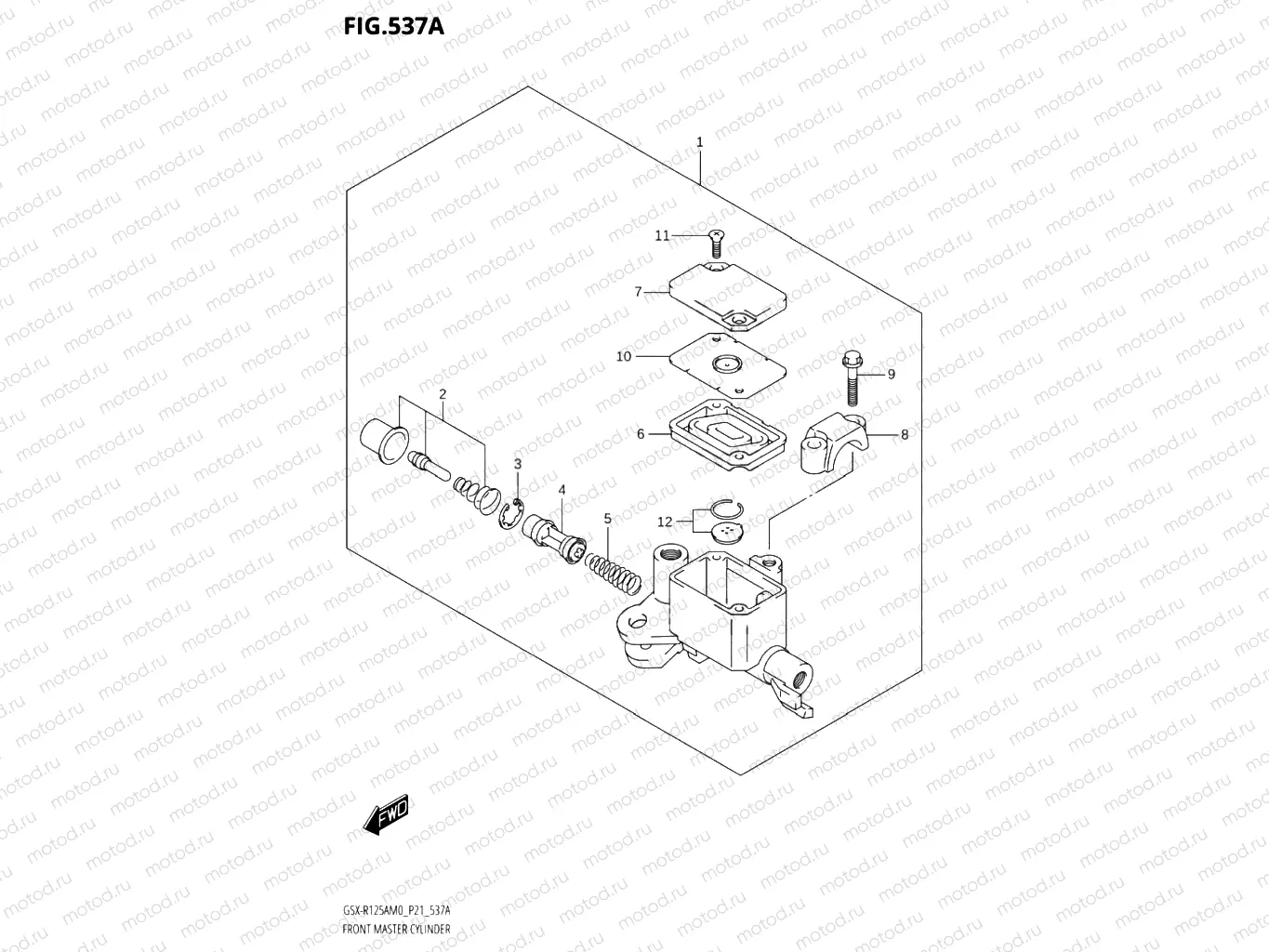 537A - FRONT MASTER CYLINDER