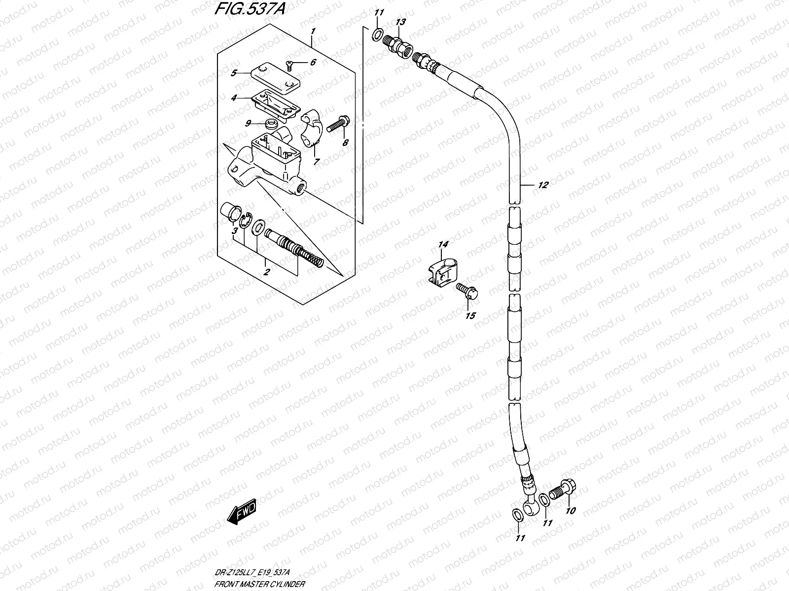 537A - FRONT MASTER CYLINDER