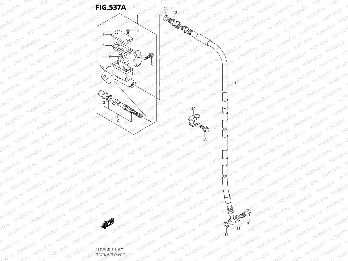 537A - FRONT MASTER CYLINDER