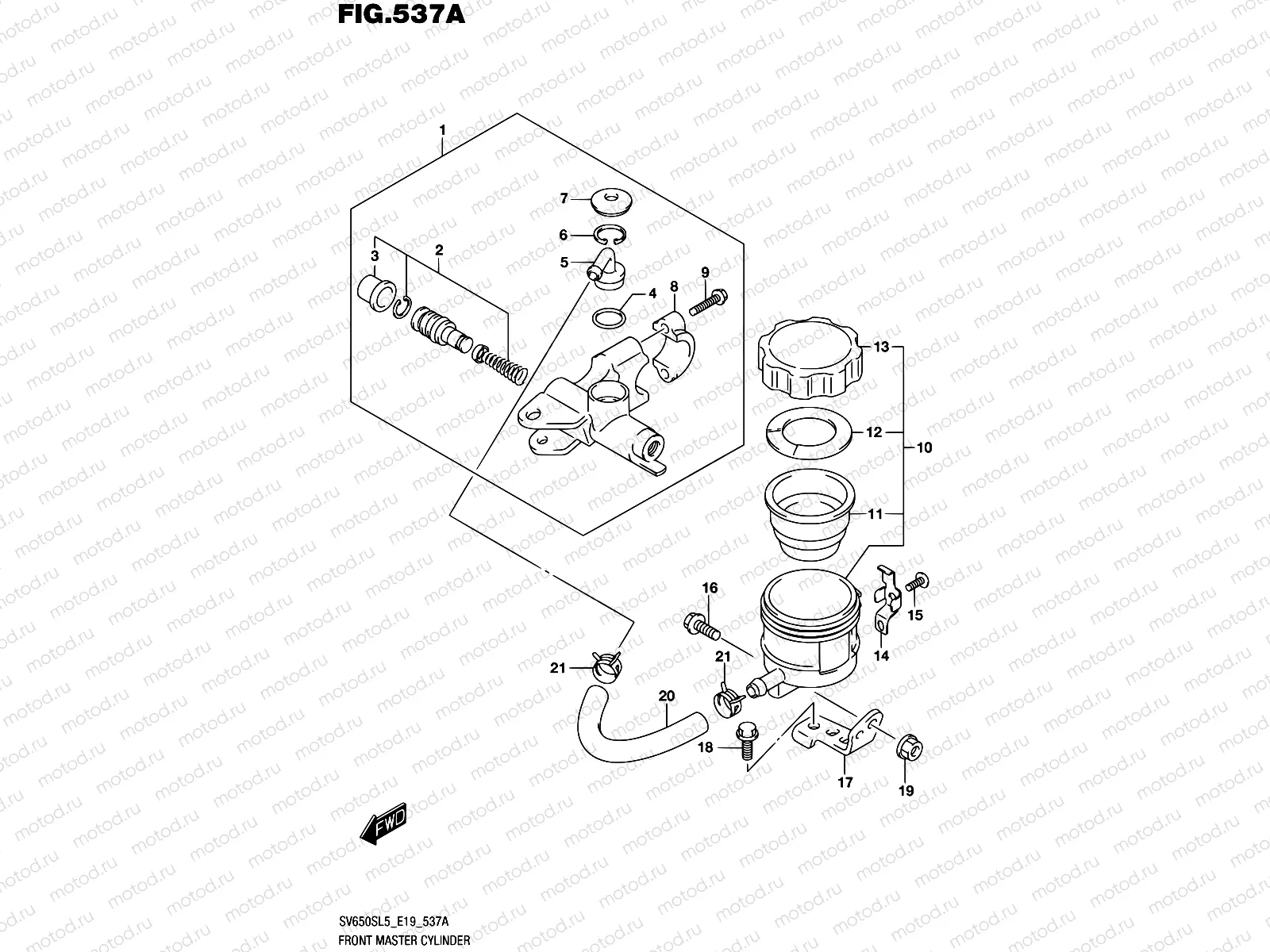 537A - FRONT MASTER CYLINDER