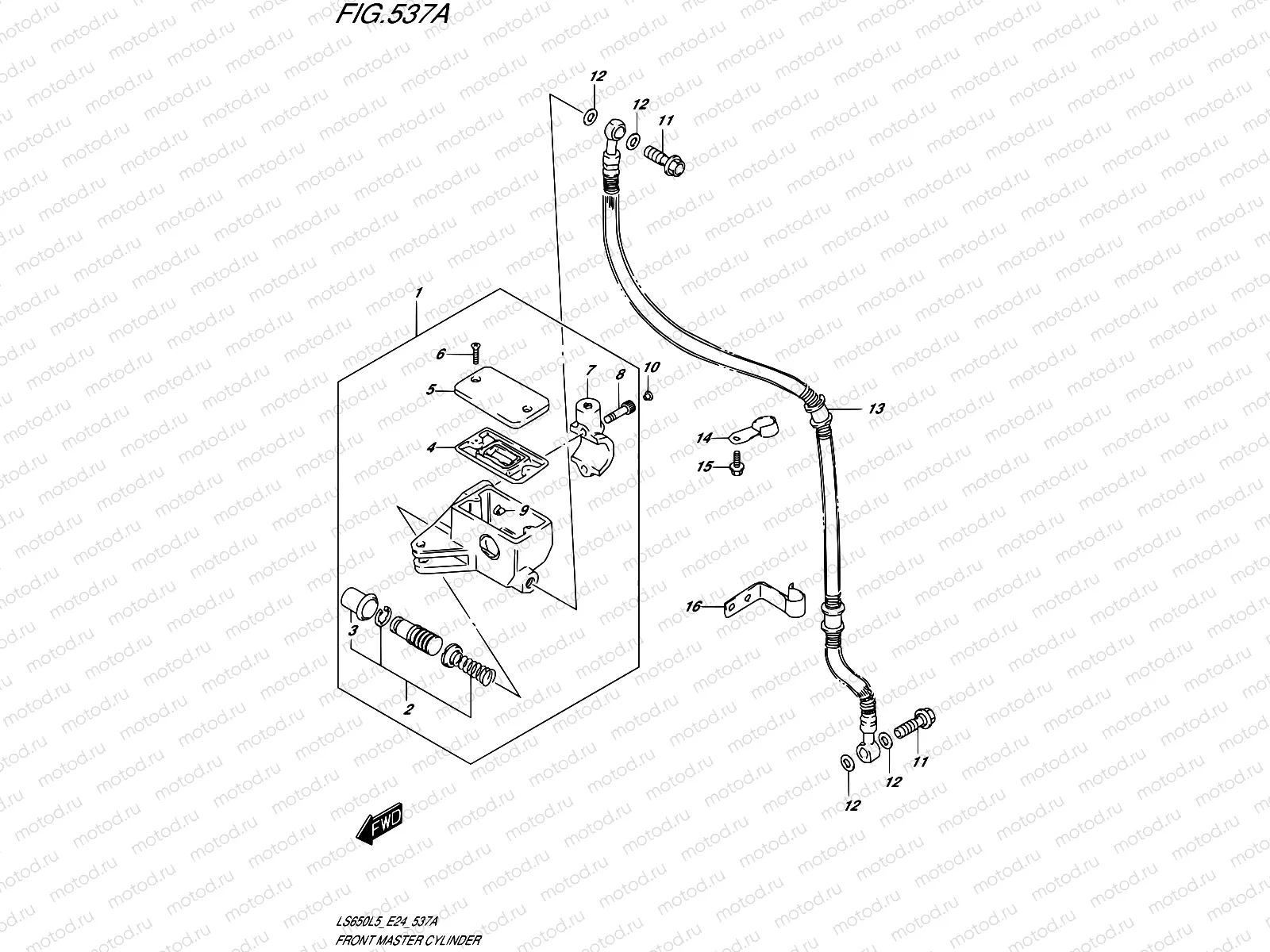 537A - FRONT MASTER CYLINDER