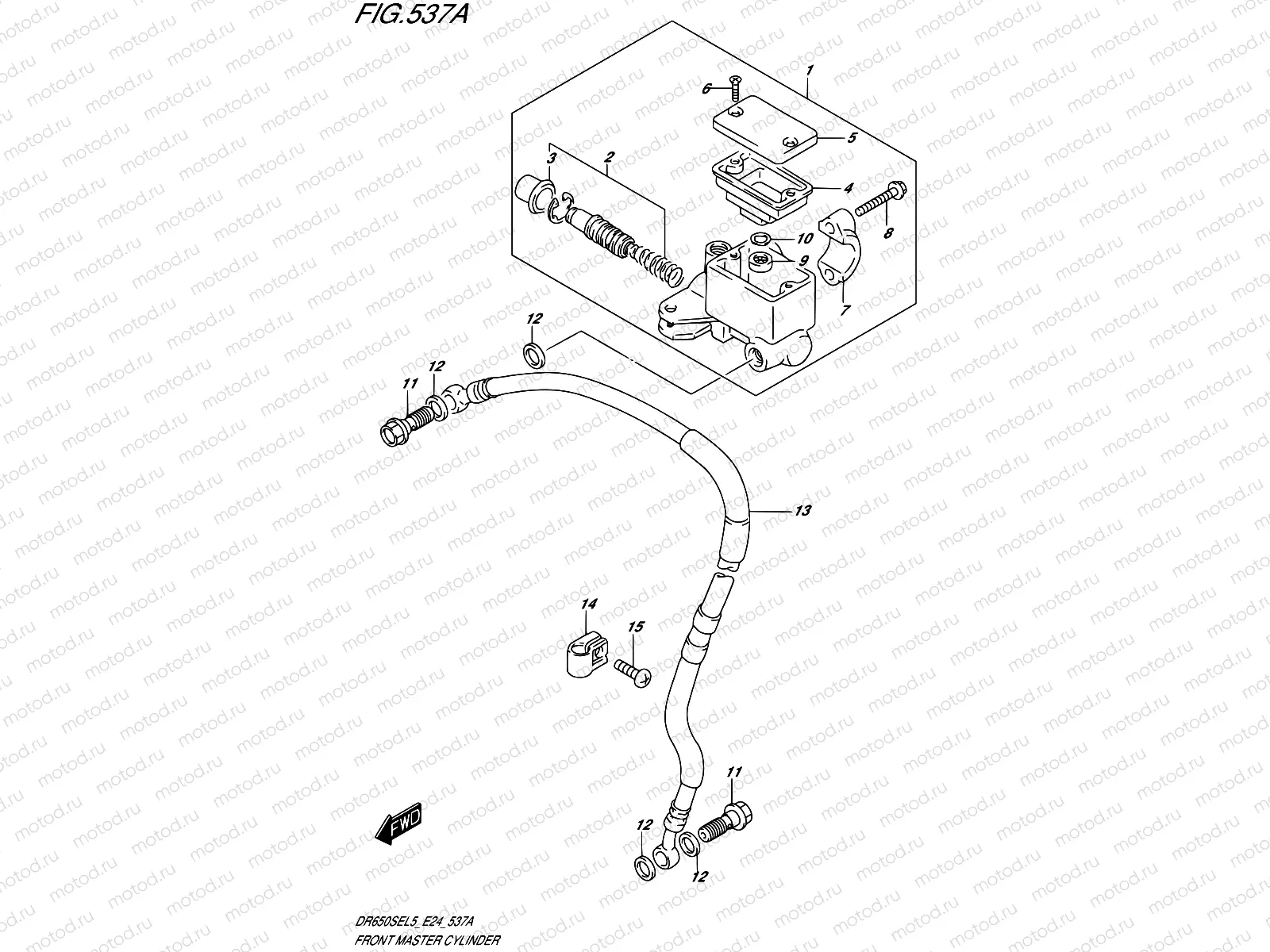 537A - FRONT MASTER CYLINDER