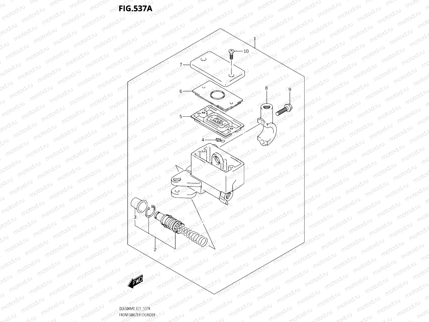 537A - FRONT MASTER CYLINDER