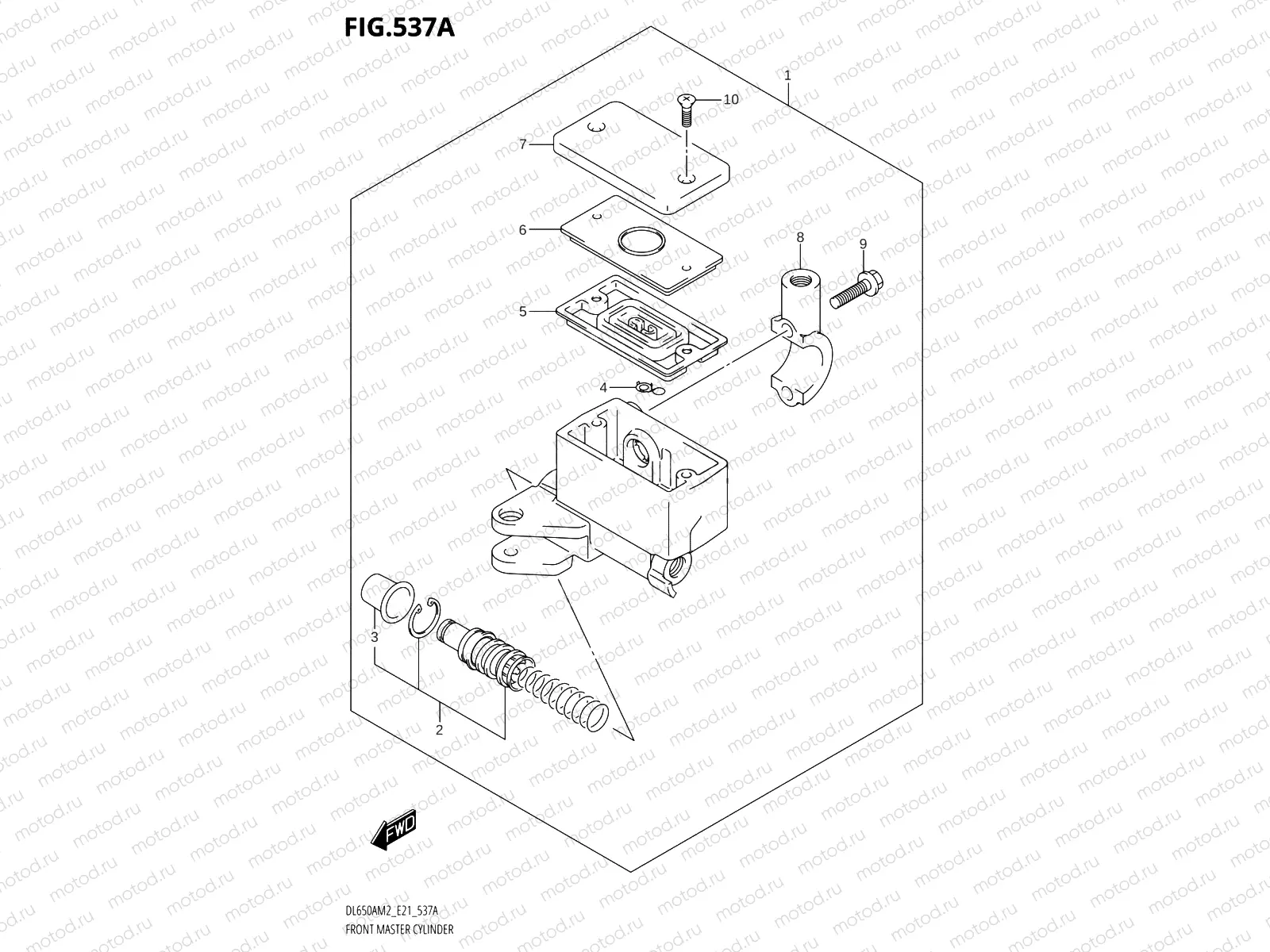 537A - FRONT MASTER CYLINDER