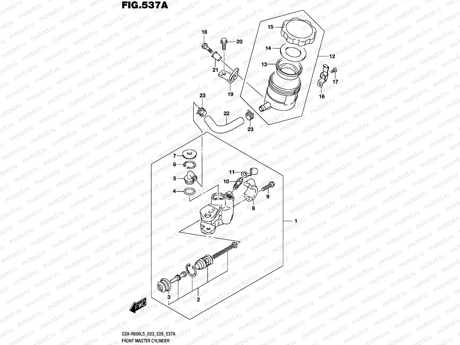 537A - FRONT MASTER CYLINDER