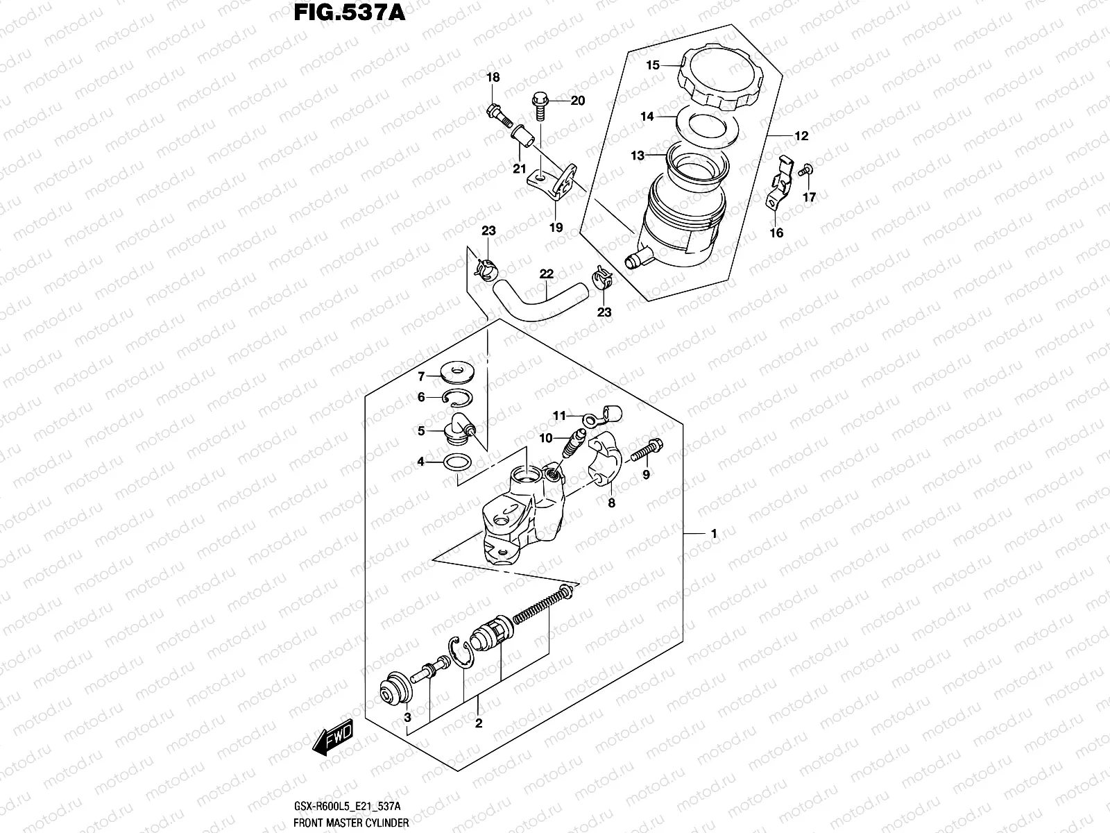 537A - FRONT MASTER CYLINDER