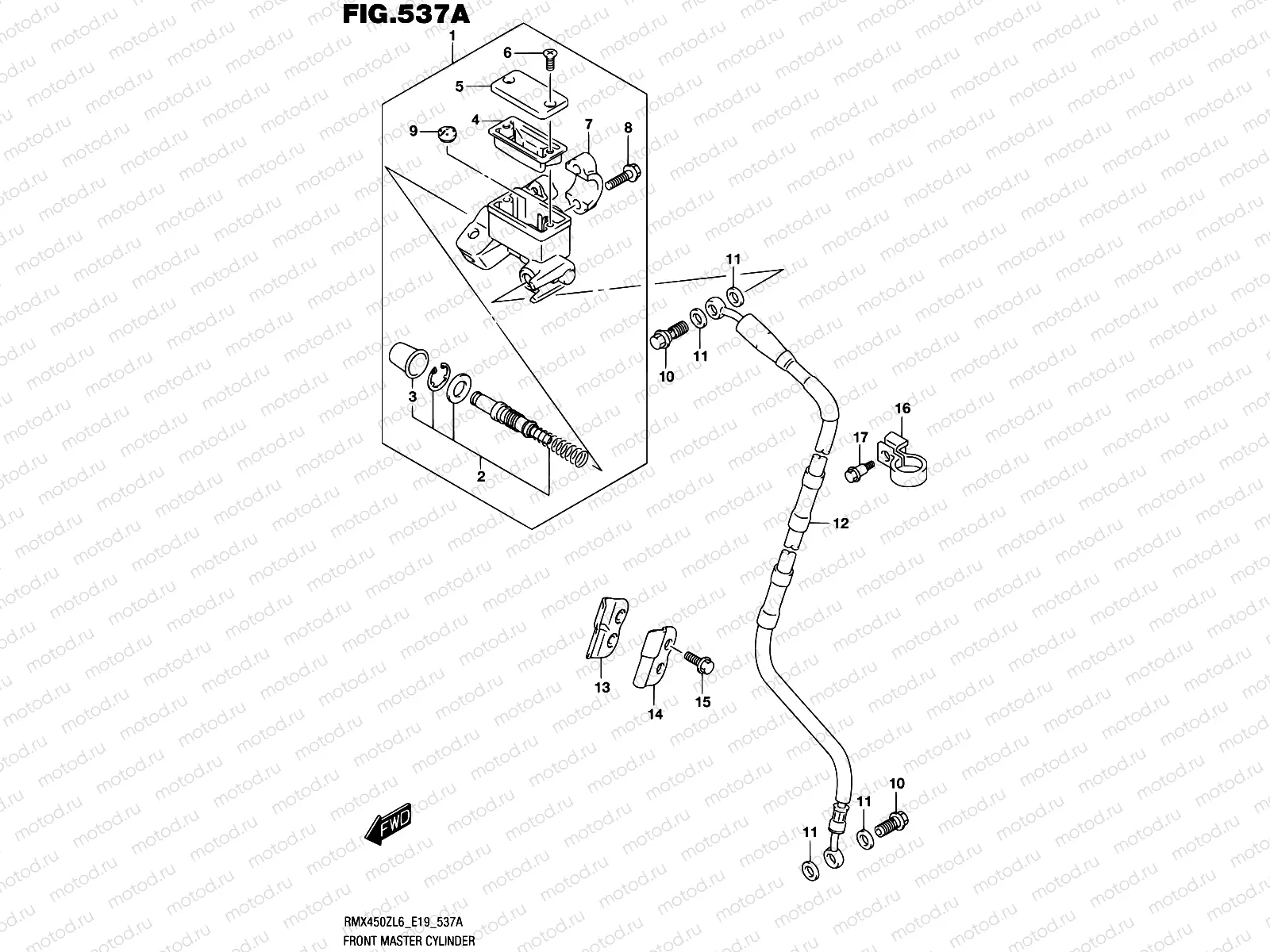 537A - FRONT MASTER CYLINDER