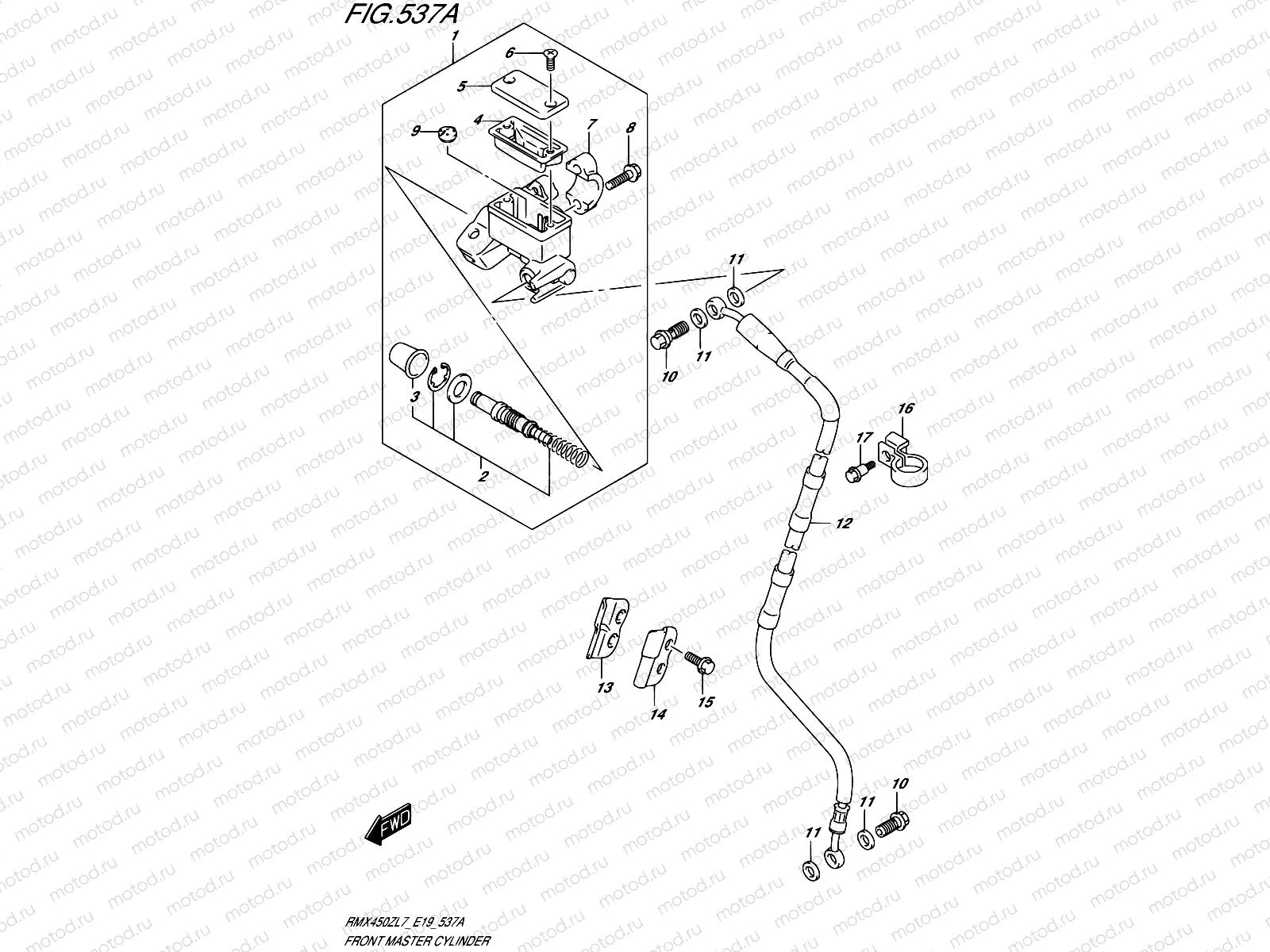 537A - FRONT MASTER CYLINDER