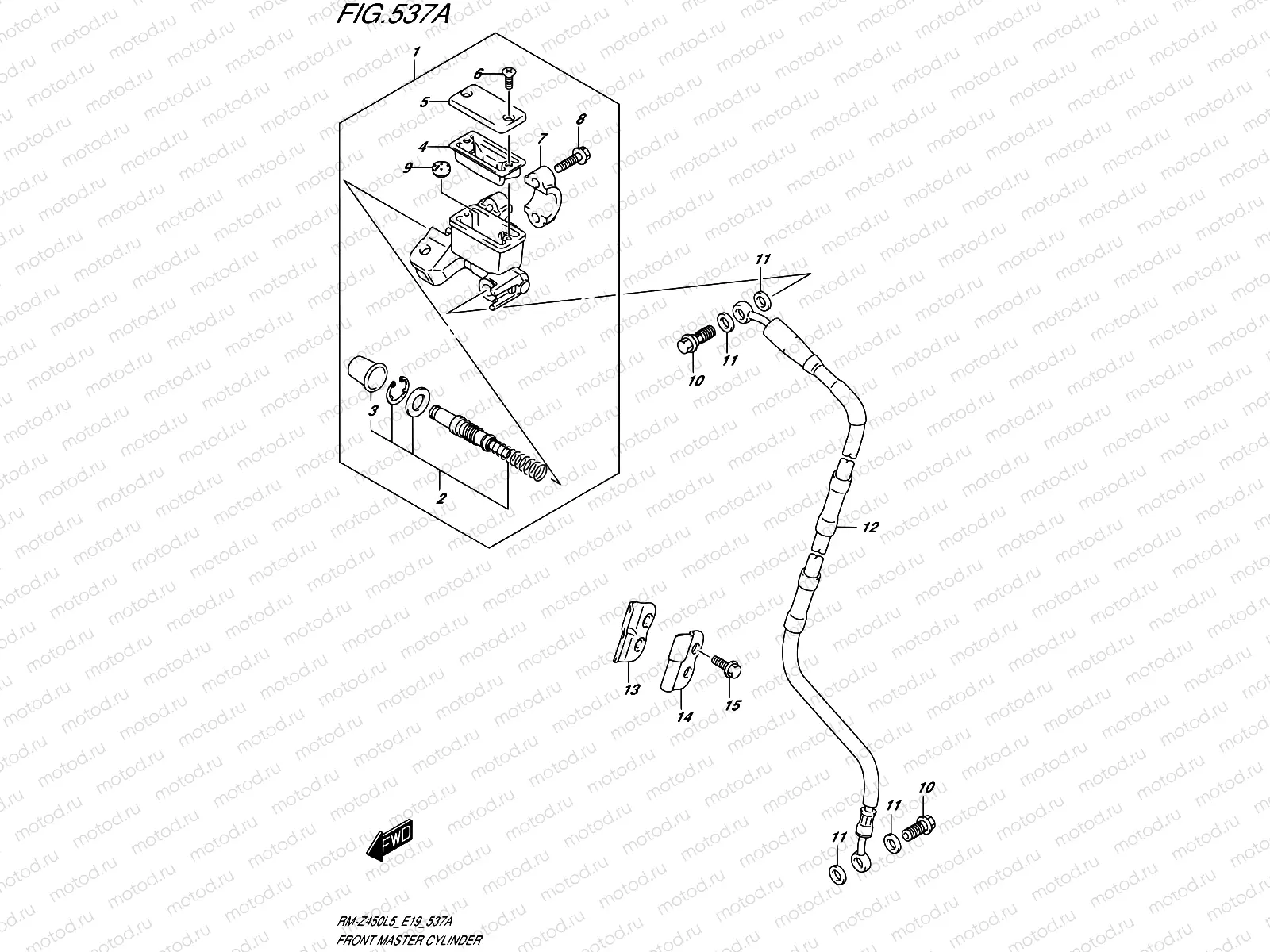 537A - FRONT MASTER CYLINDER