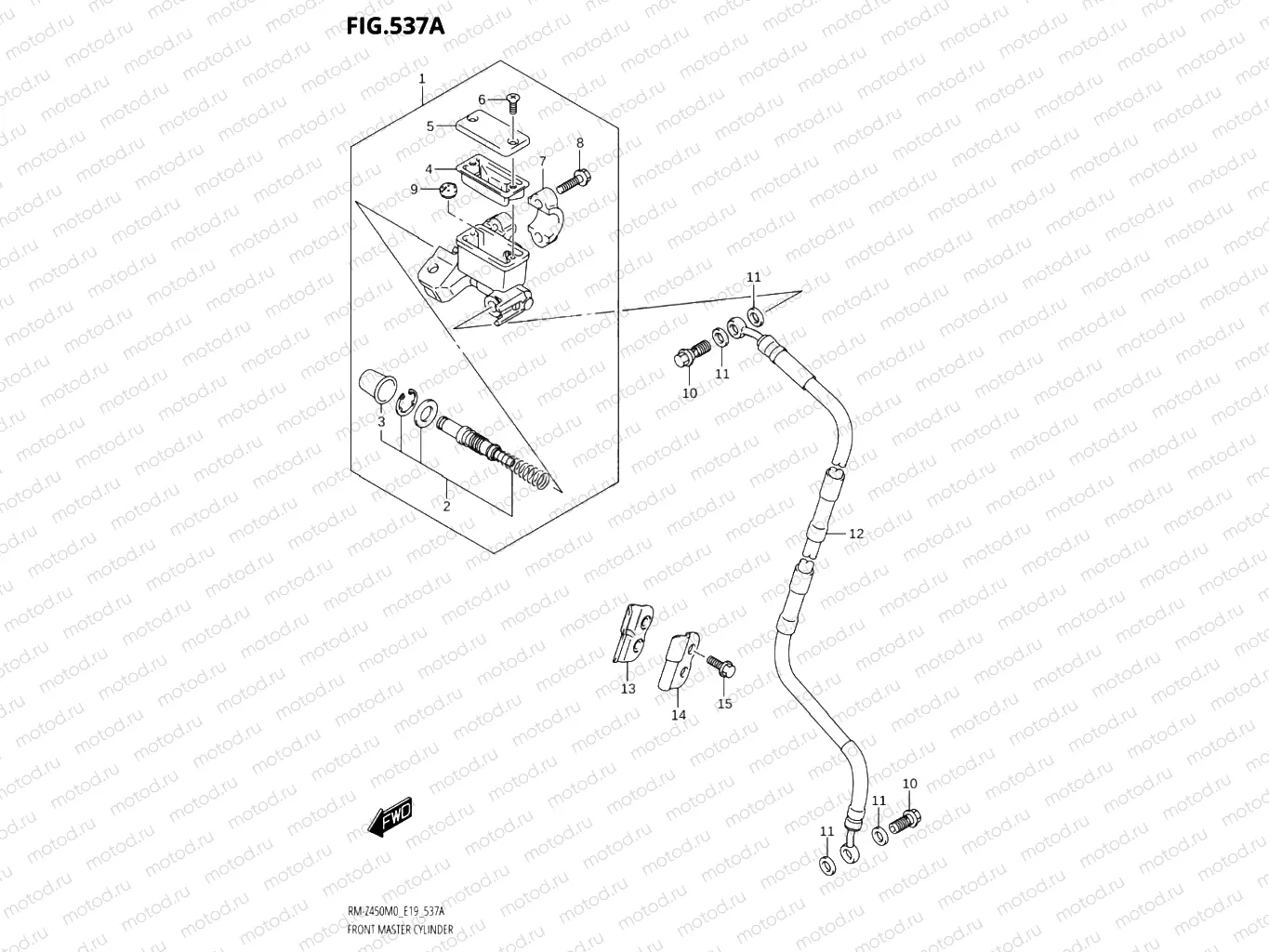 537A - FRONT MASTER CYLINDER