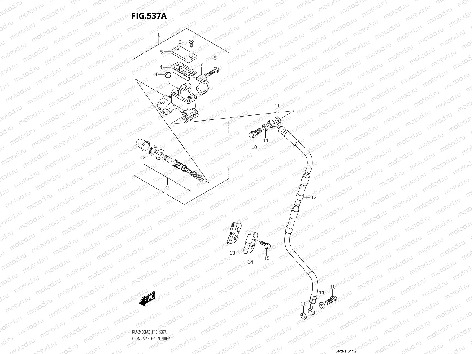 537A - FRONT MASTER CYLINDER