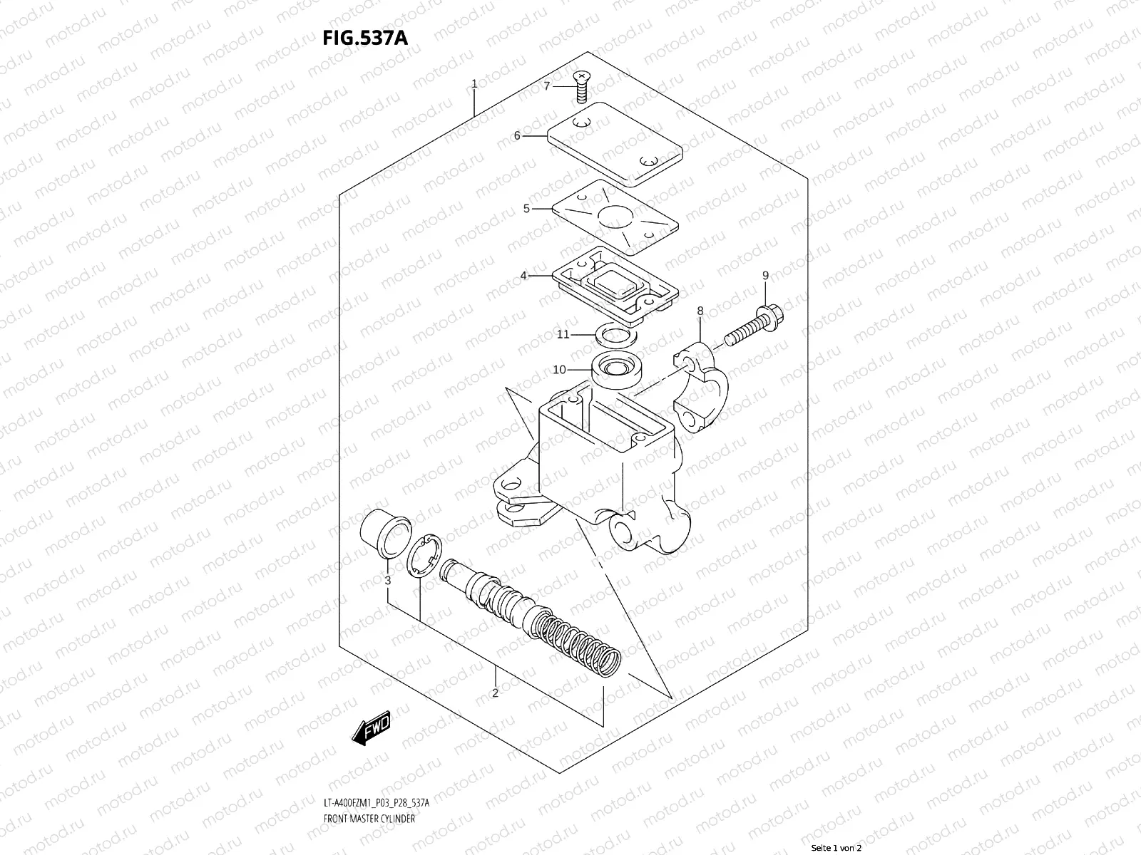 537A - FRONT MASTER CYLINDER
