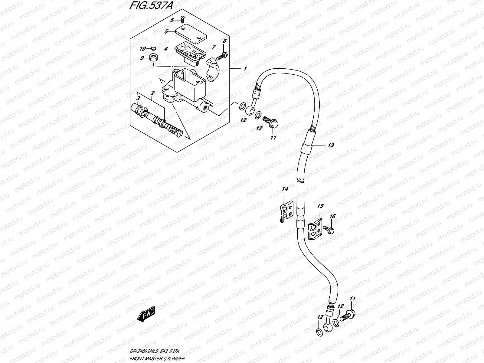 537A - FRONT MASTER CYLINDER