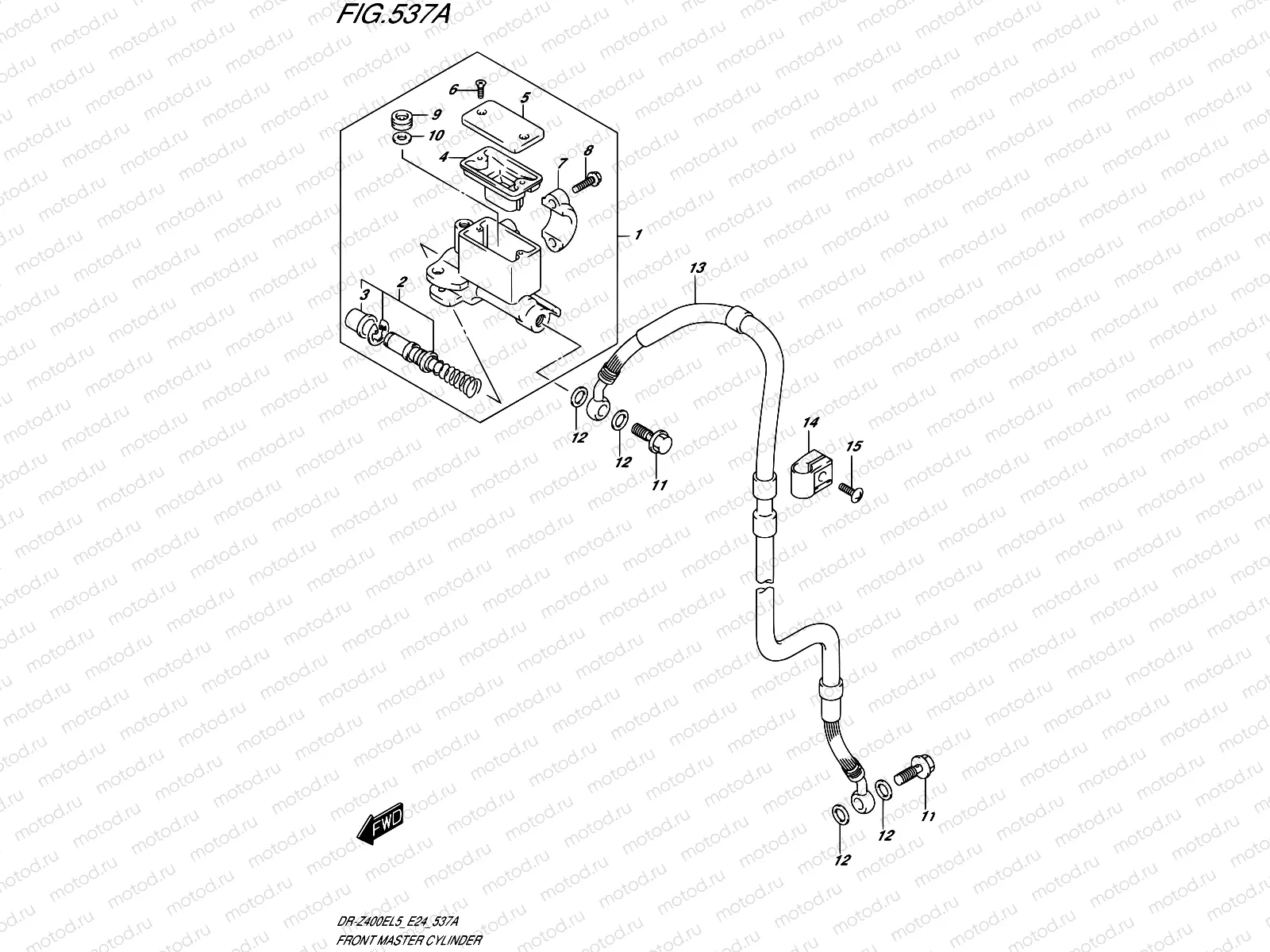 537A - FRONT MASTER CYLINDER