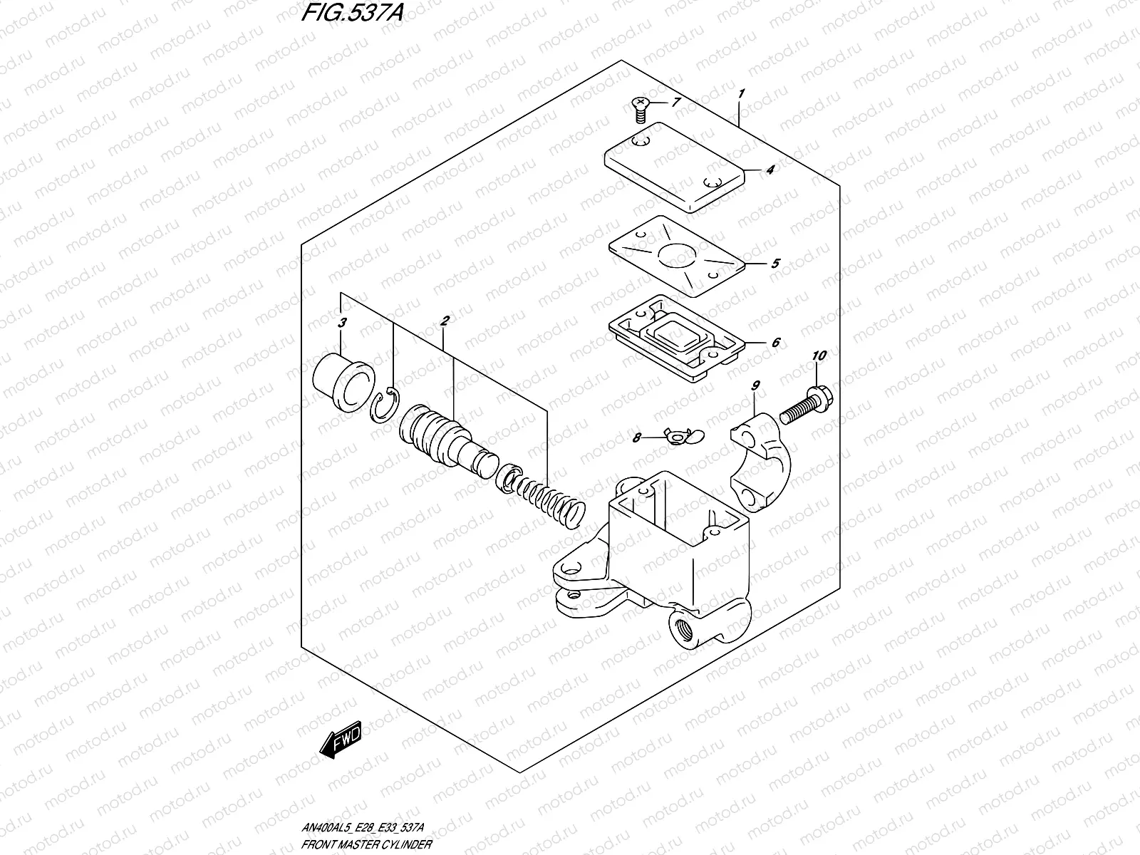 537A - FRONT MASTER CYLINDER