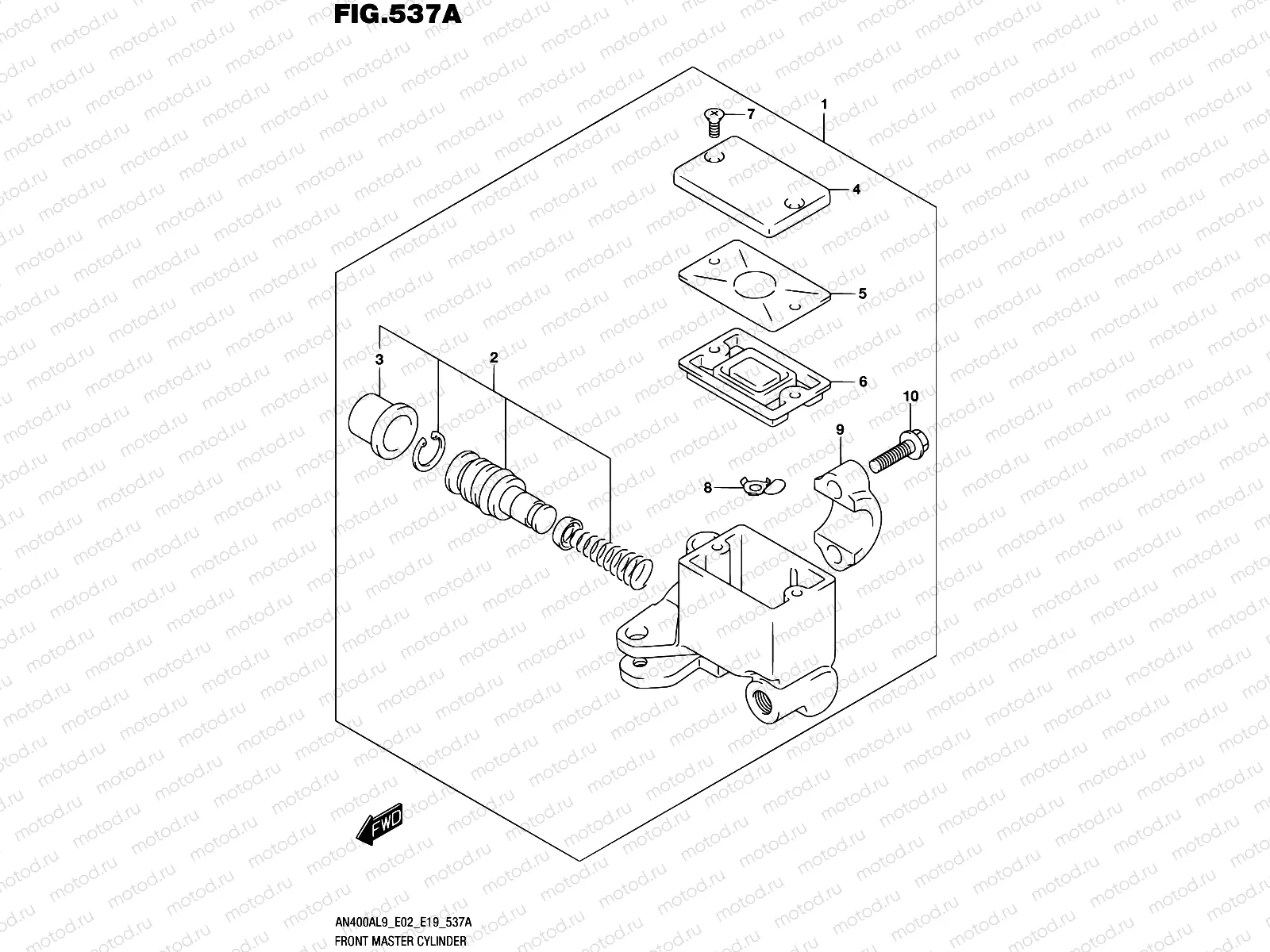 537A - FRONT MASTER CYLINDER