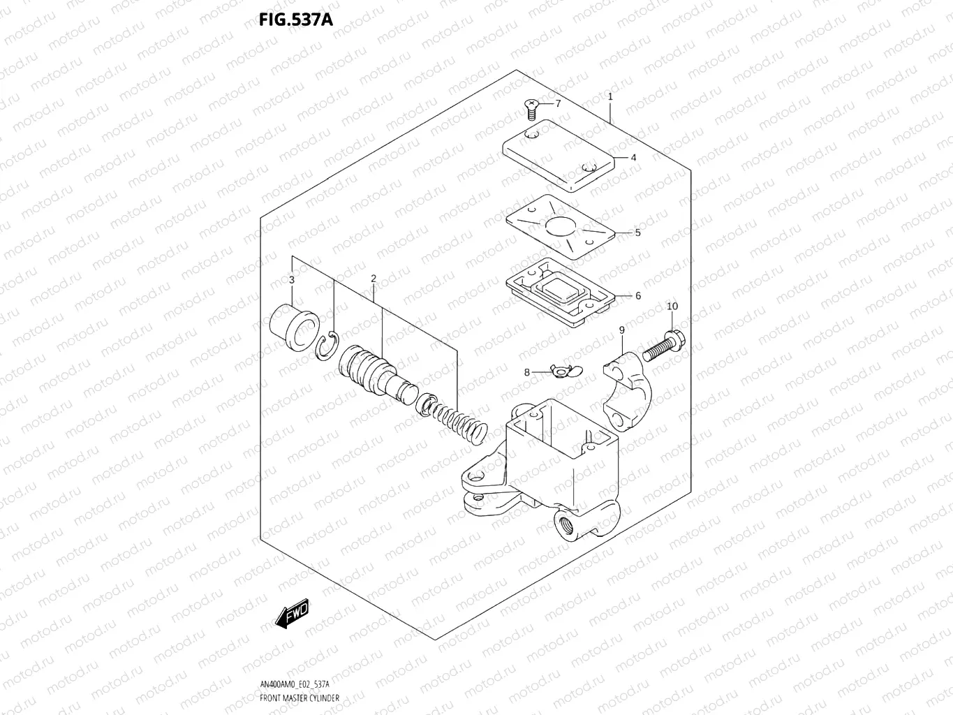 537A - FRONT MASTER CYLINDER