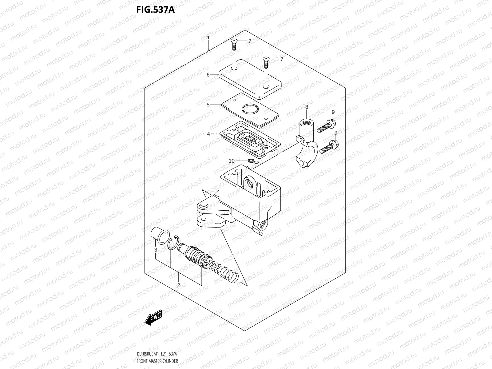 537A - FRONT MASTER CYLINDER