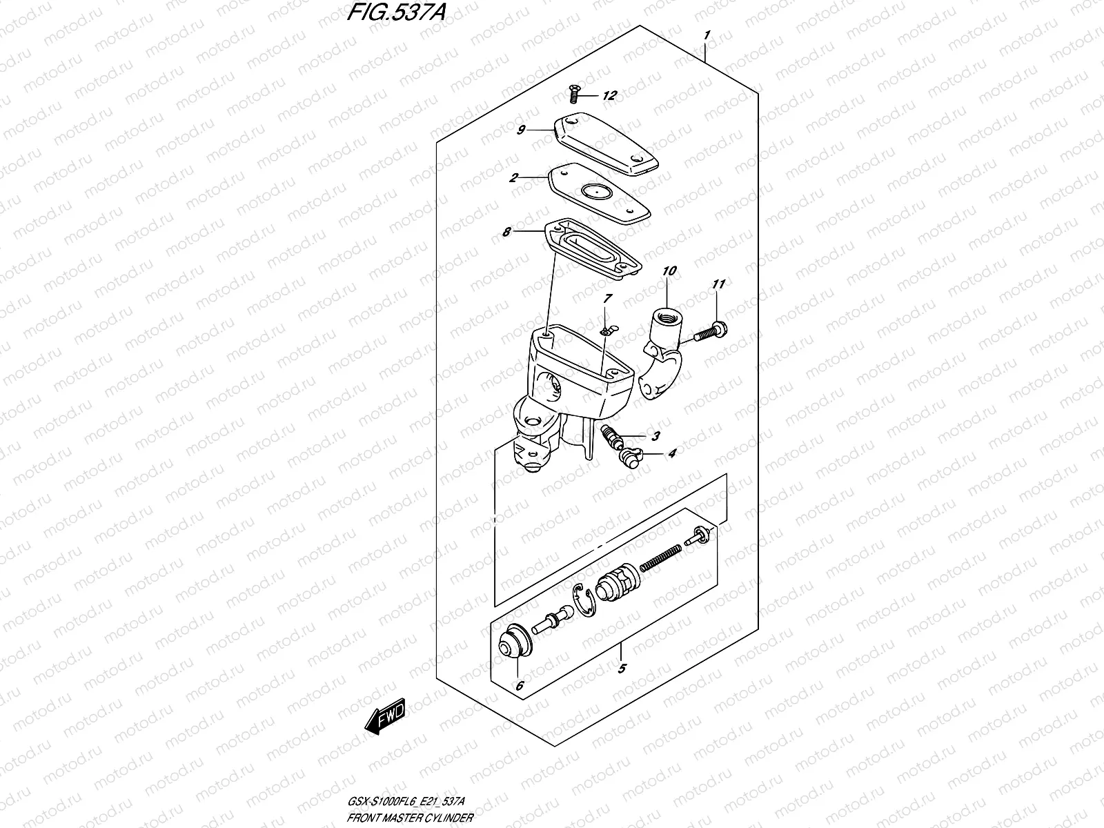 537A - FRONT MASTER CYLINDER