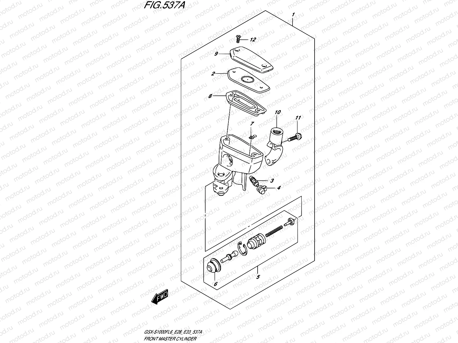 537A - FRONT MASTER CYLINDER