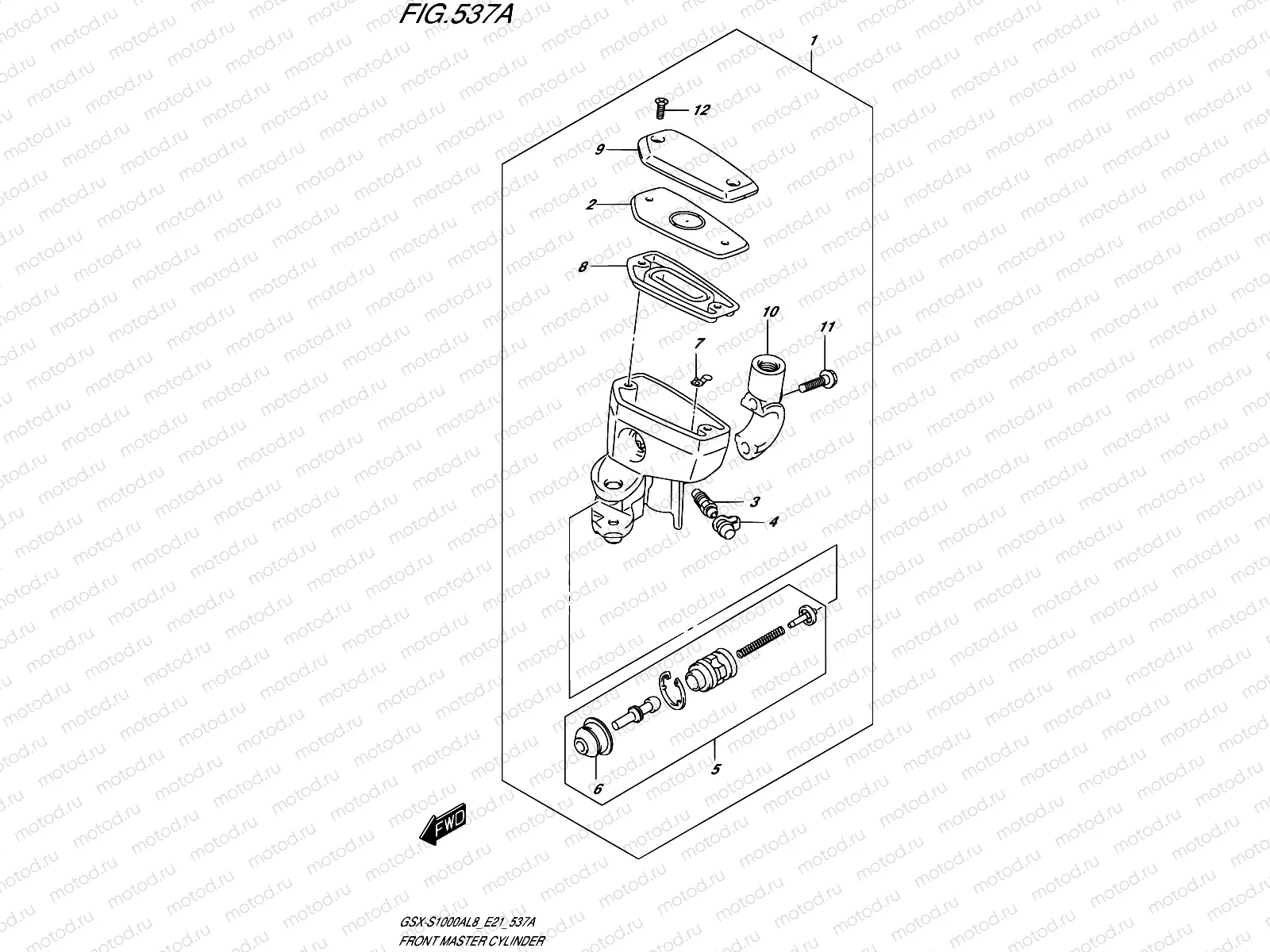 537A - FRONT MASTER CYLINDER