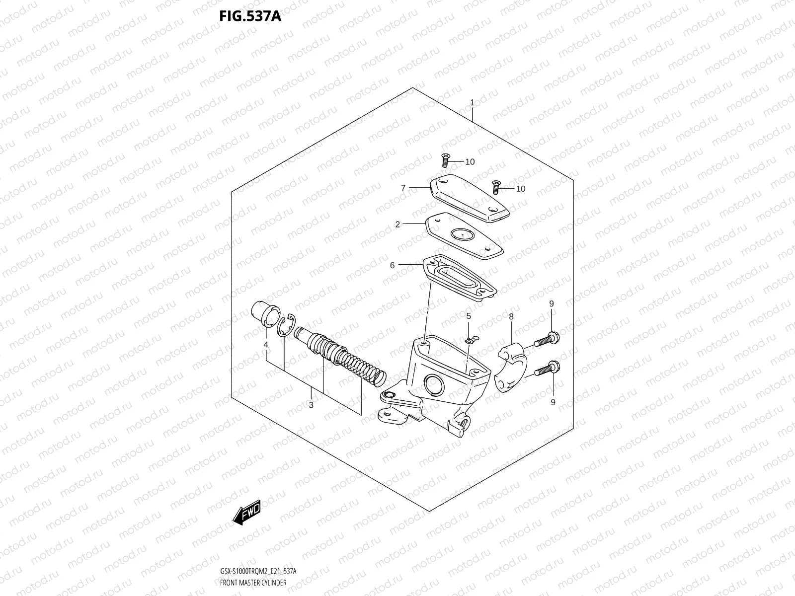537A - FRONT MASTER CYLINDER