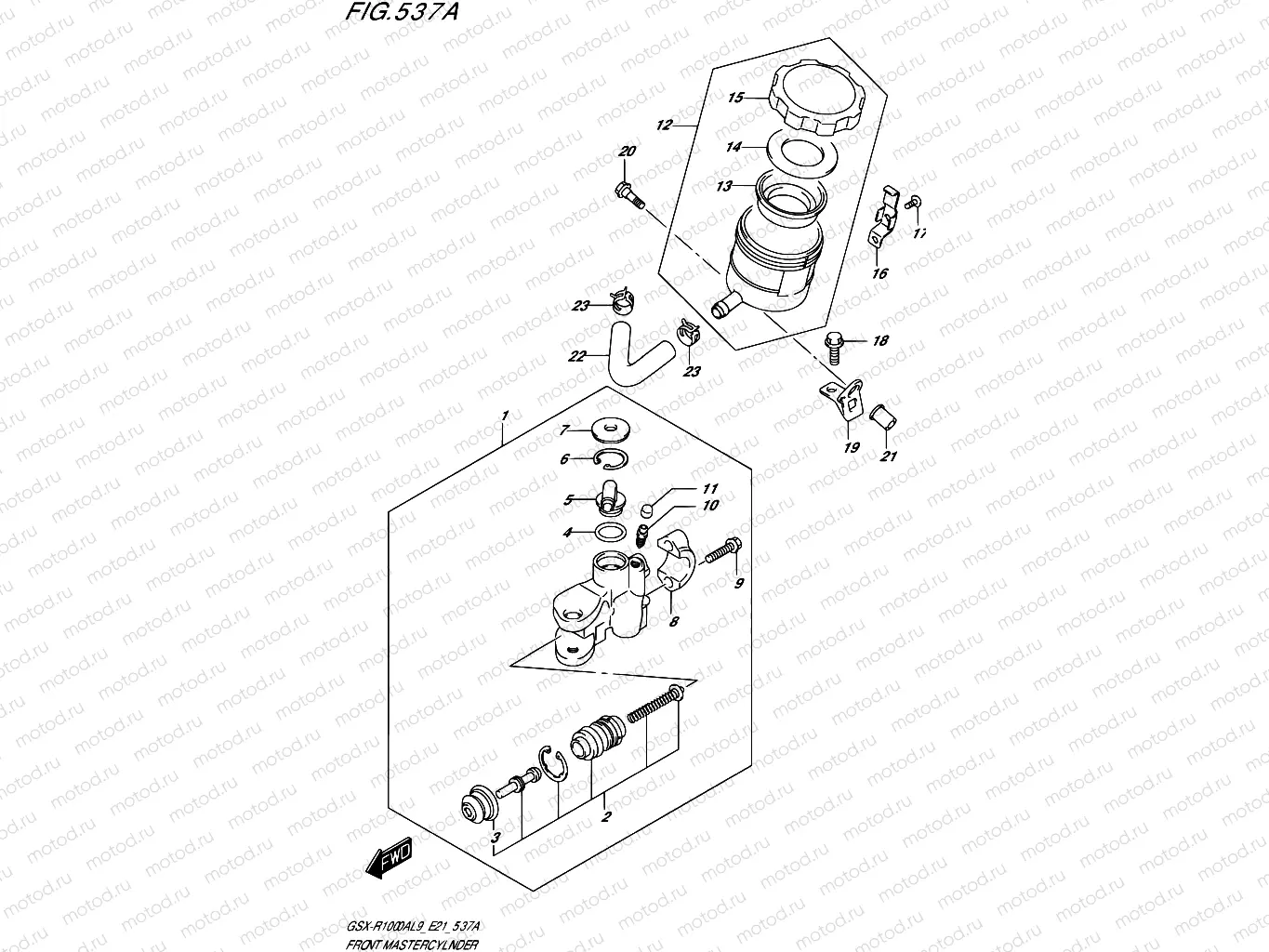 537A - FRONT MASTER CYLINDER