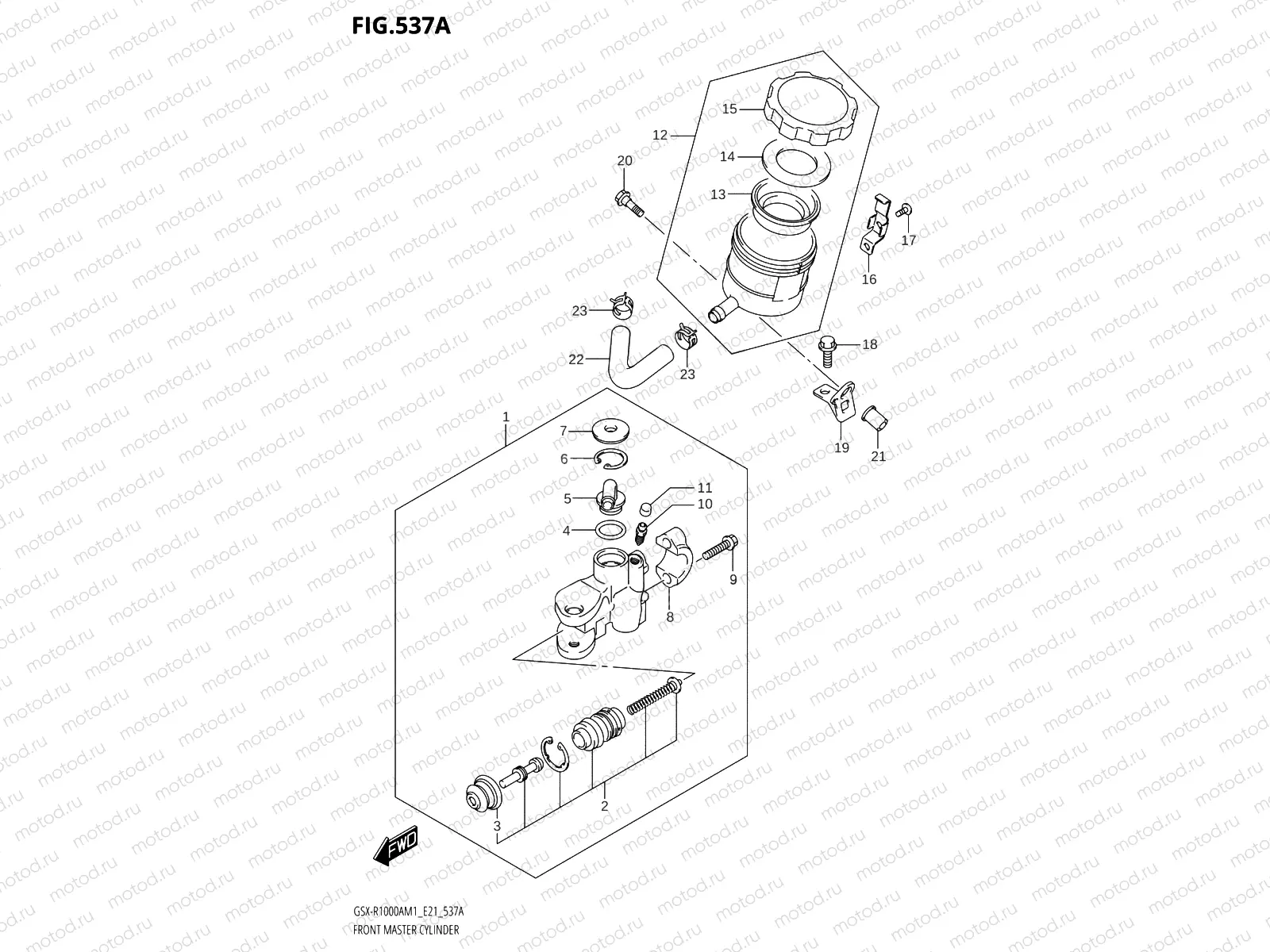 537A - FRONT MASTER CYLINDER