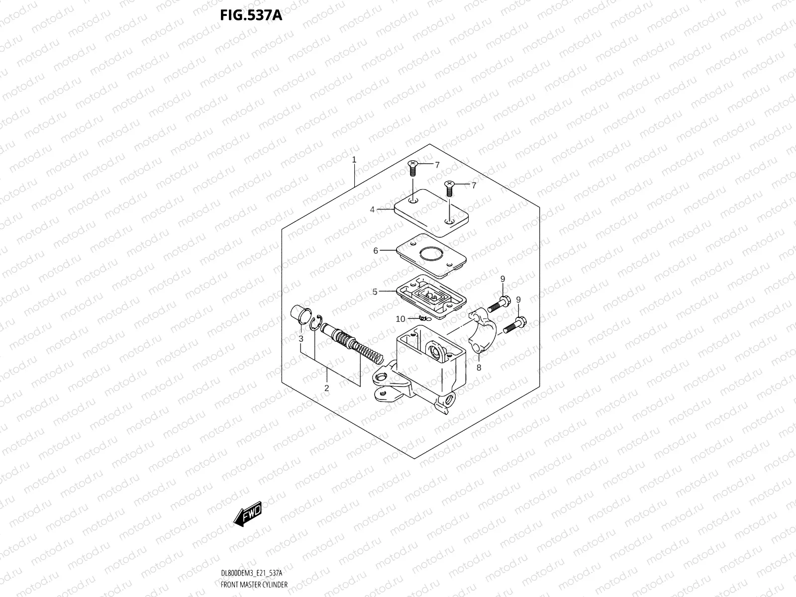 537A - FRONT MASTER CYLINDER