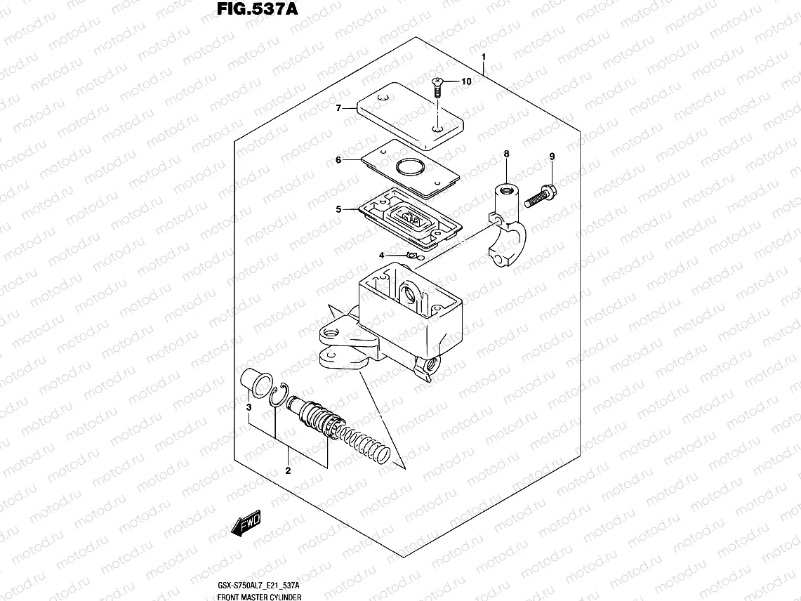 537A - FRONT MASTER CYLINDER